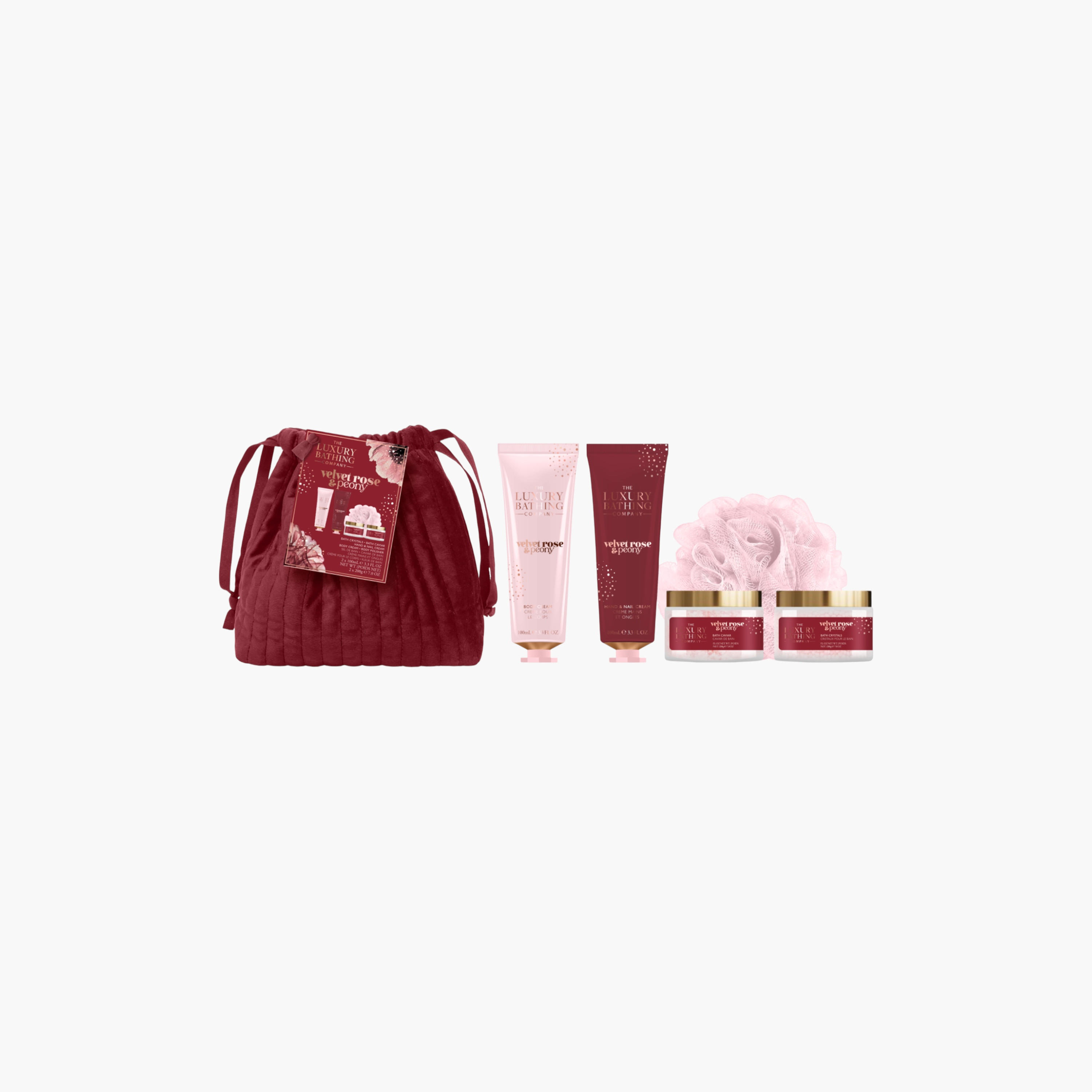 لاكشري باثينج كومباني مجموعة استحمام مخملية بالورد والفاوانيا-beautyandpersonalcare-giftsets-image-2