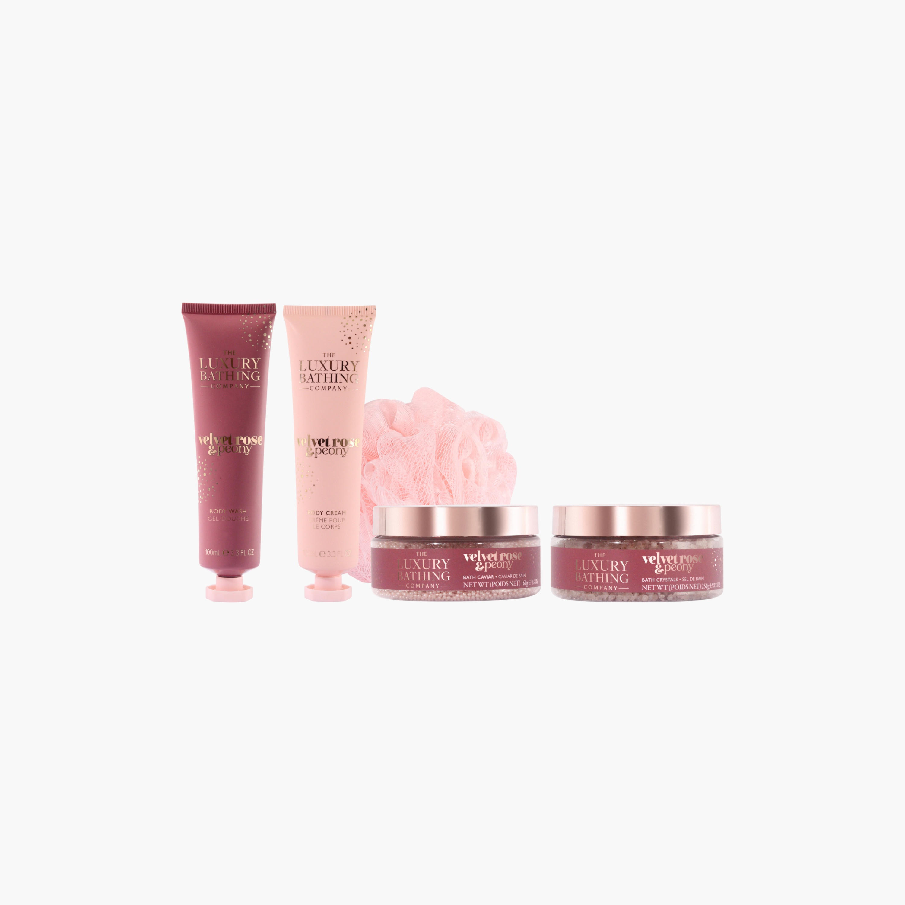 لاكشري باثينج كومباني مجموعة استحمام مخملية بالورد والفاوانيا-beautyandpersonalcare-giftsets-image-6