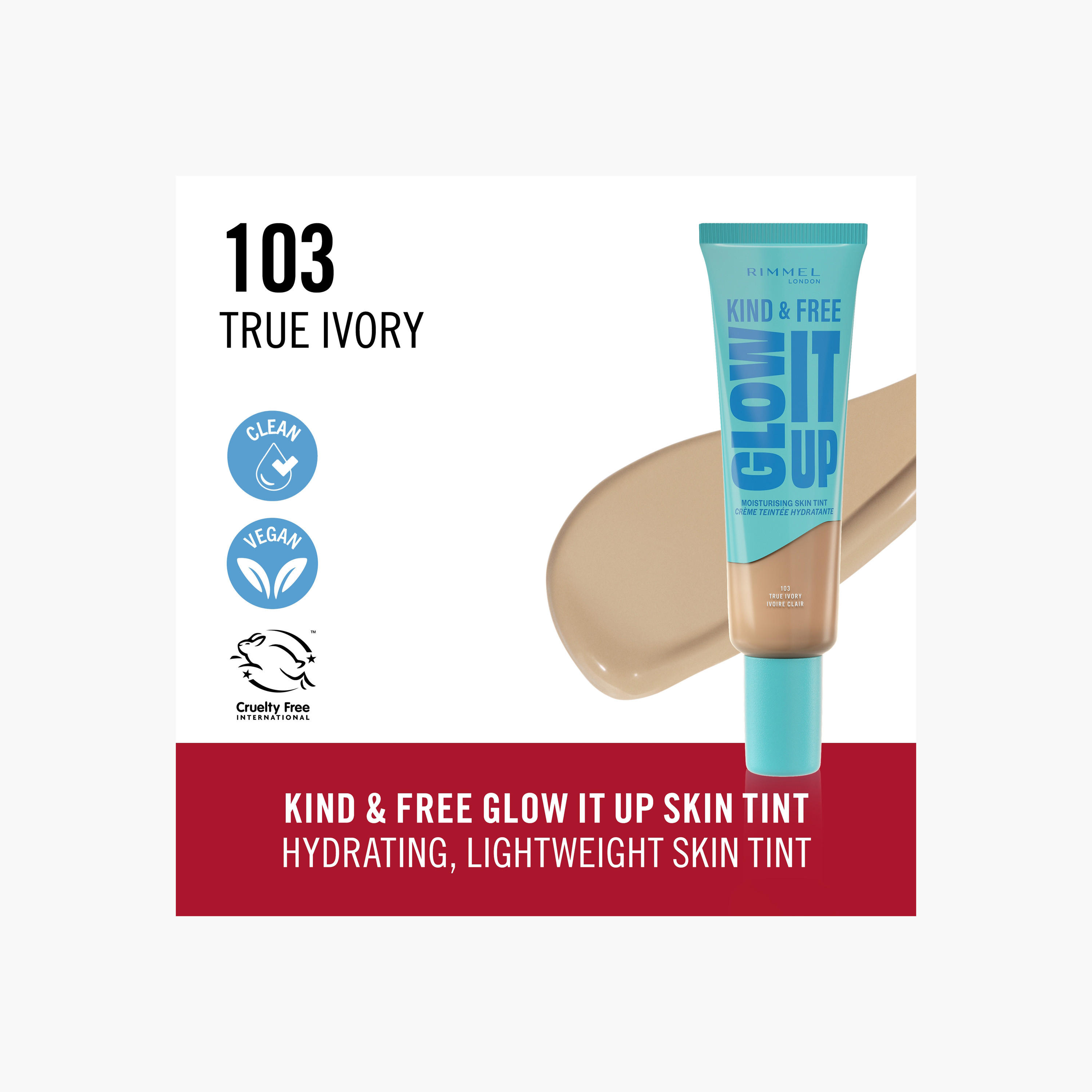 تينت مرطب جلو إت أب كايند آند فري من ريميل - 30 مل-beautyandpersonalcare-makeup-face-foundations-image-2