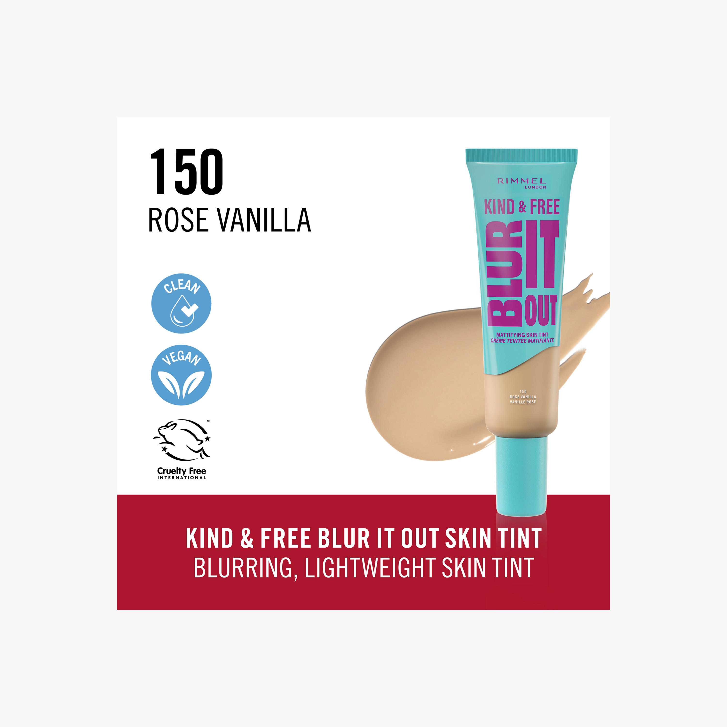 تينت مطفي بلور إت آوت كايند آند فري من ريميل - 30 مل-beautyandpersonalcare-makeup-face-foundations-image-2