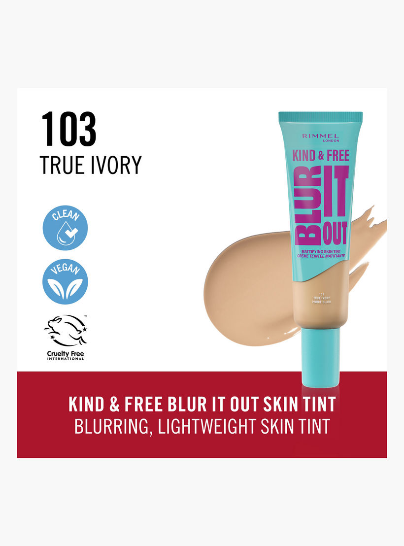 تينت مطفي بلور إت آوت كايند آند فري من ريميل - 30 مل-beautyandpersonalcare-makeup-face-tintedmoisturizer-image-2