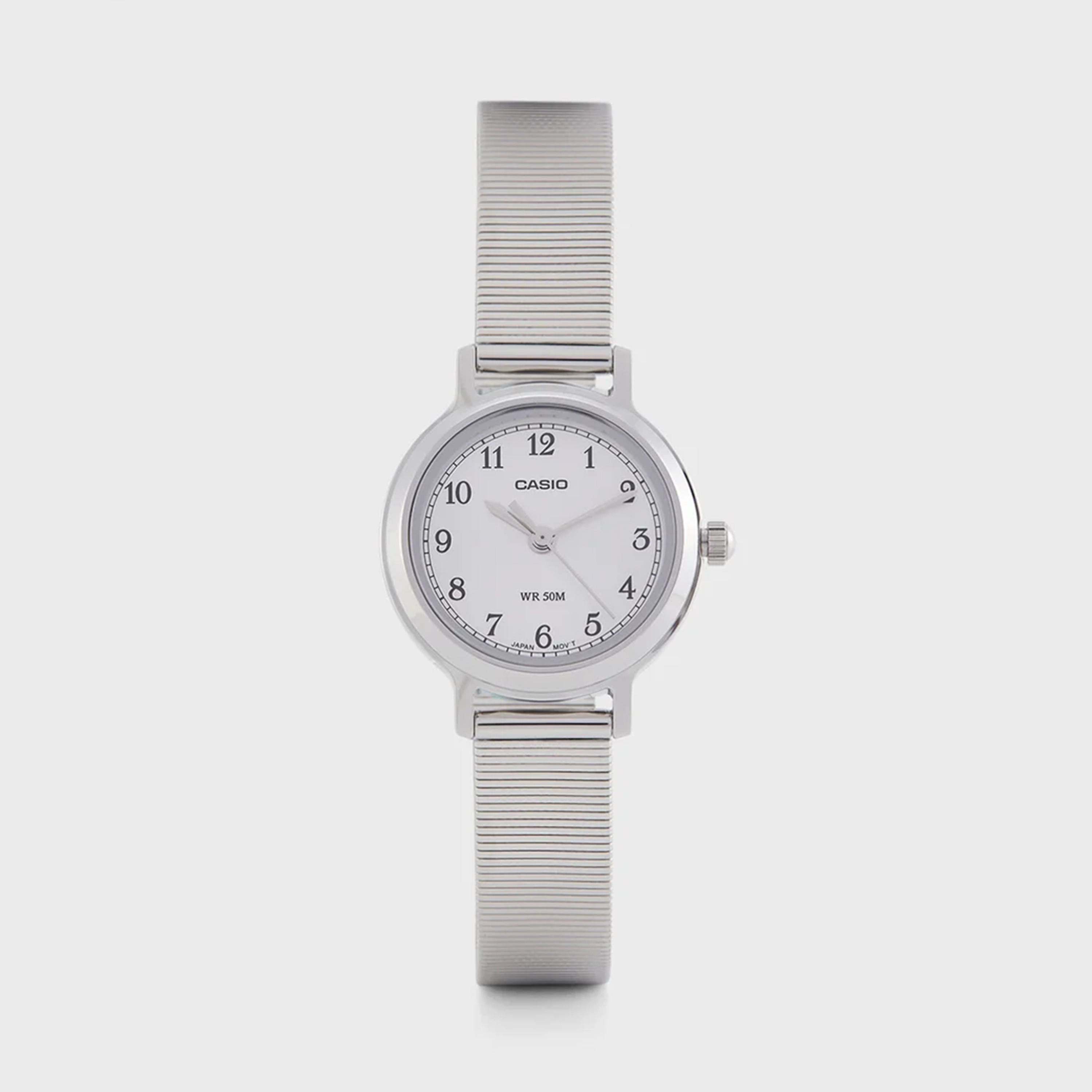 Casio Women's 28MM Silver Analog Stainless Steel Strap Watch | LTP-B170D-7BVDF-women-watchesandjewellery-watches-image-1