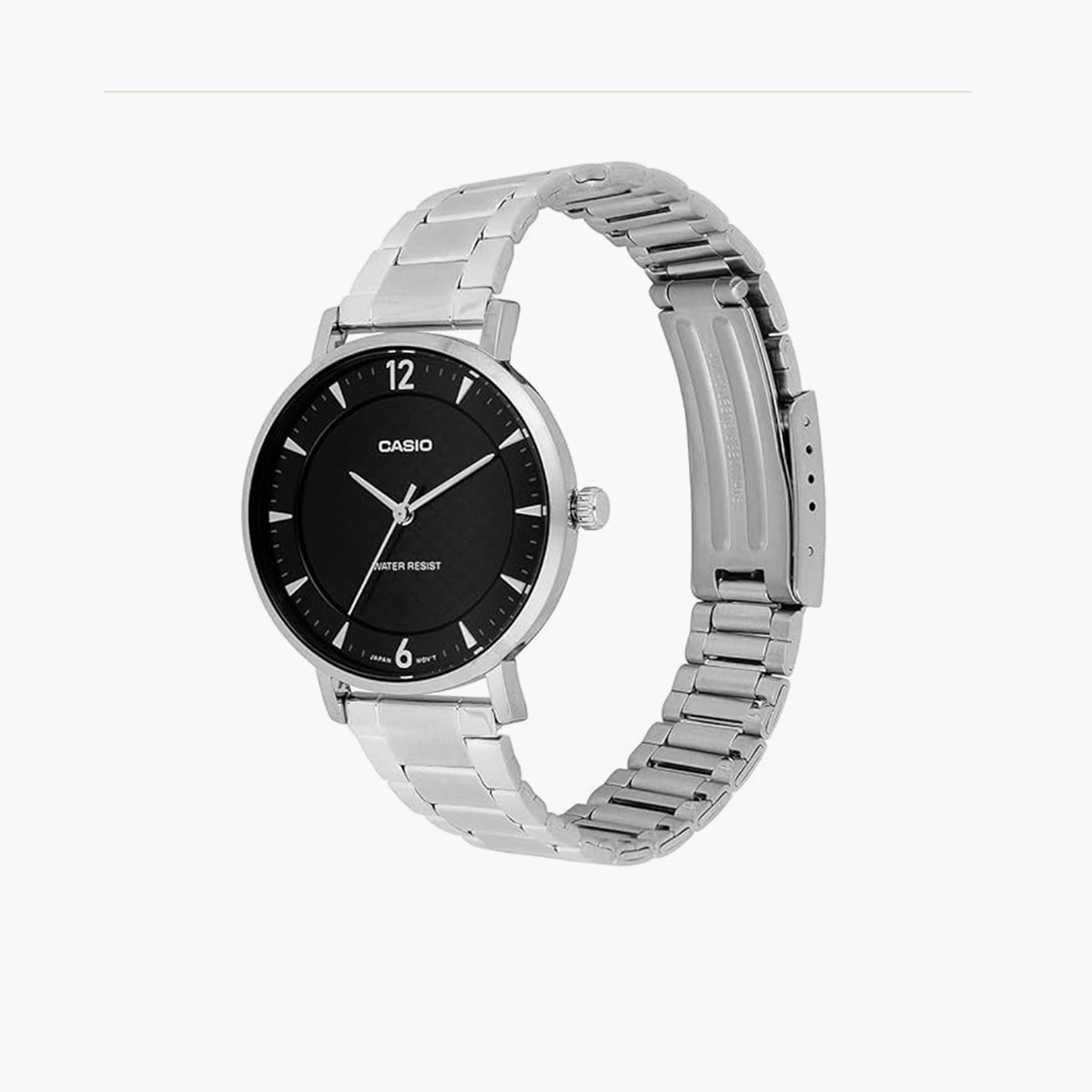Casio Women's 34MM Silver Analog Stainless Steel Strap Watch | LTP-VT04D-1ADF-women-watchesandjewellery-watches-image-2