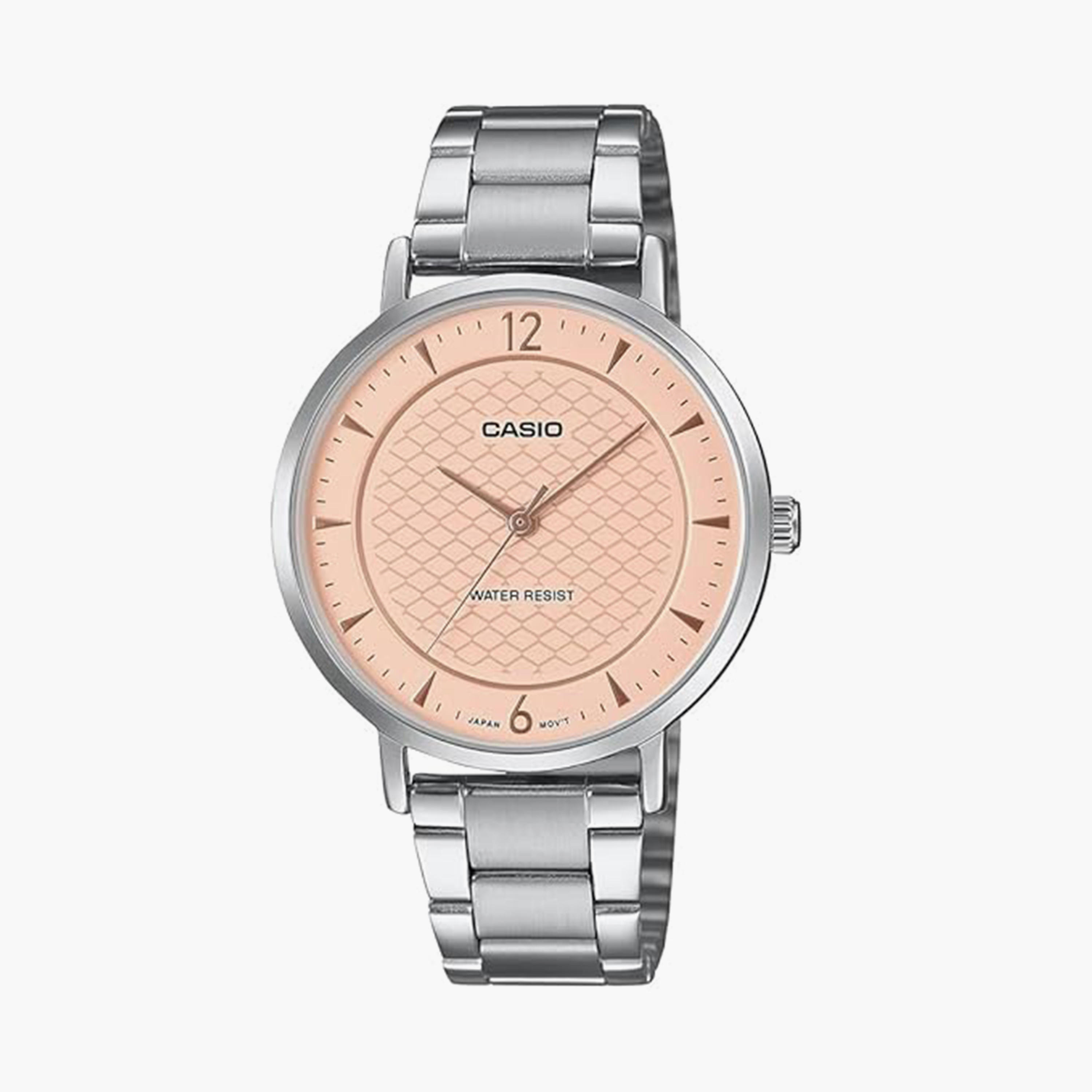 Casio Women's 34MM Silver Analog Stainless Steel Strap Watch | LTP-VT04D-4ADF-women-watchesandjewellery-watches-image-1