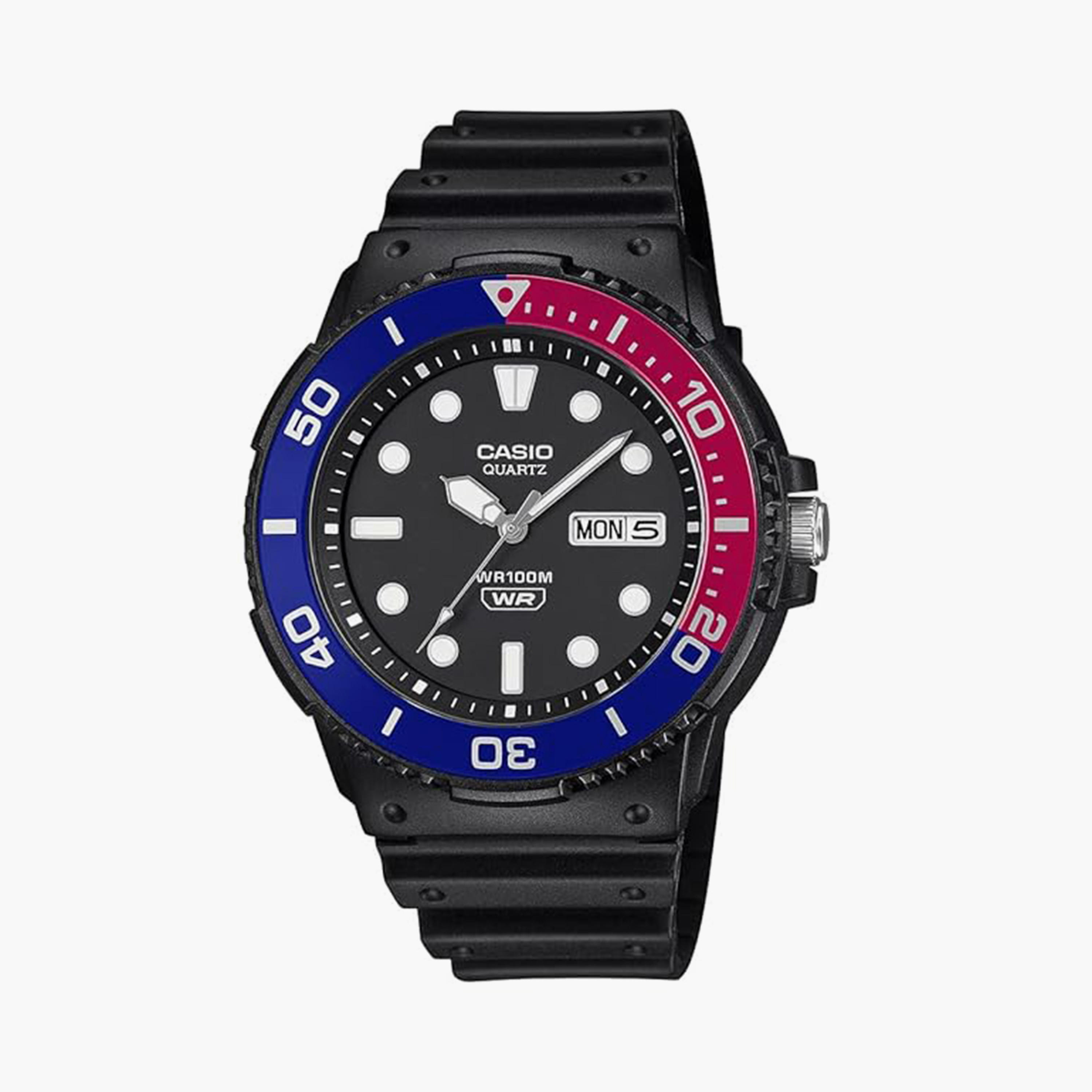 Casio Men's 44MM Black Analog Resin Strap Watch | MRW-230H-1E2VDF-men-watchesandjewellery-watches-image-1