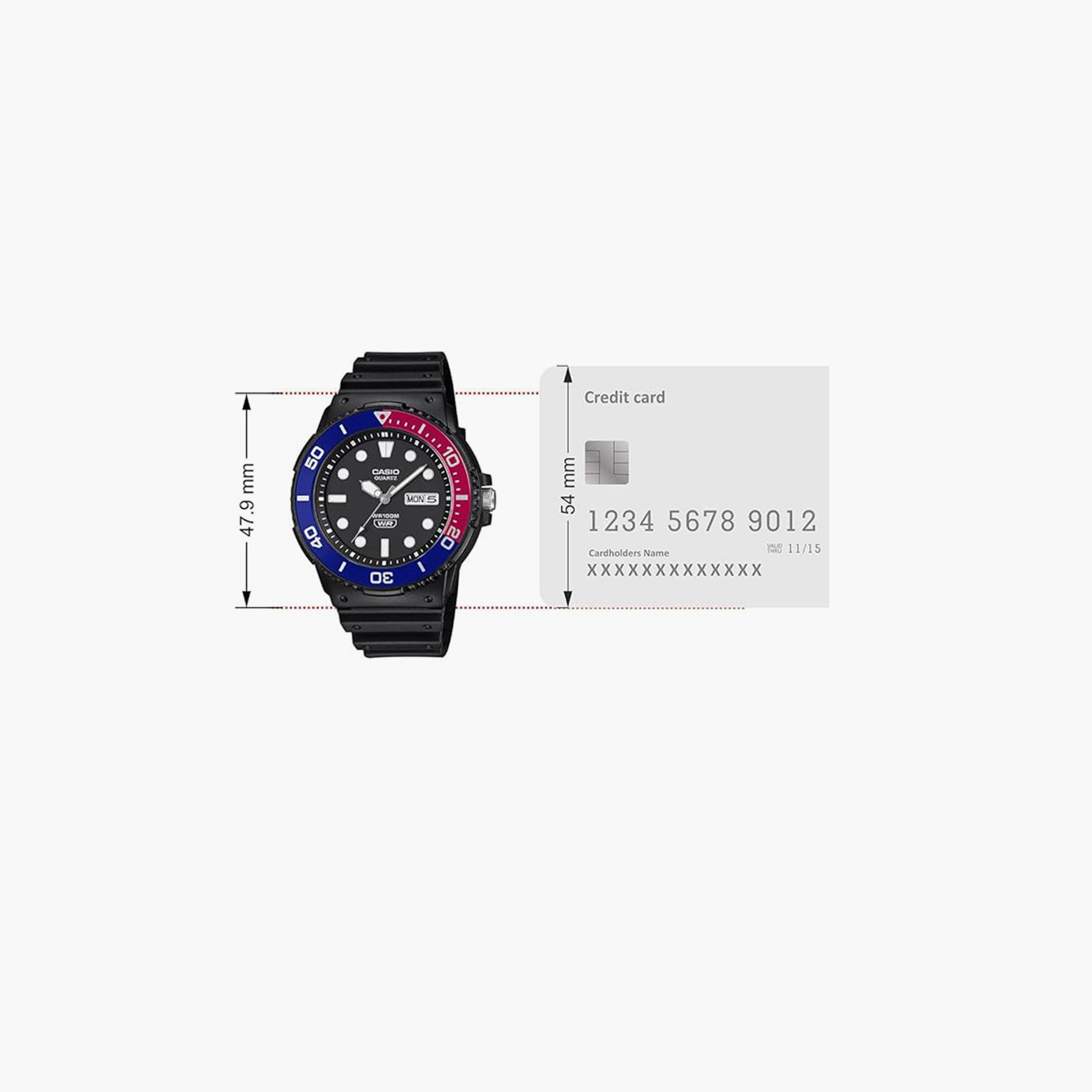 Casio Men's 44MM Black Analog Resin Strap Watch | MRW-230H-1E2VDF-men-watchesandjewellery-watches-image-6