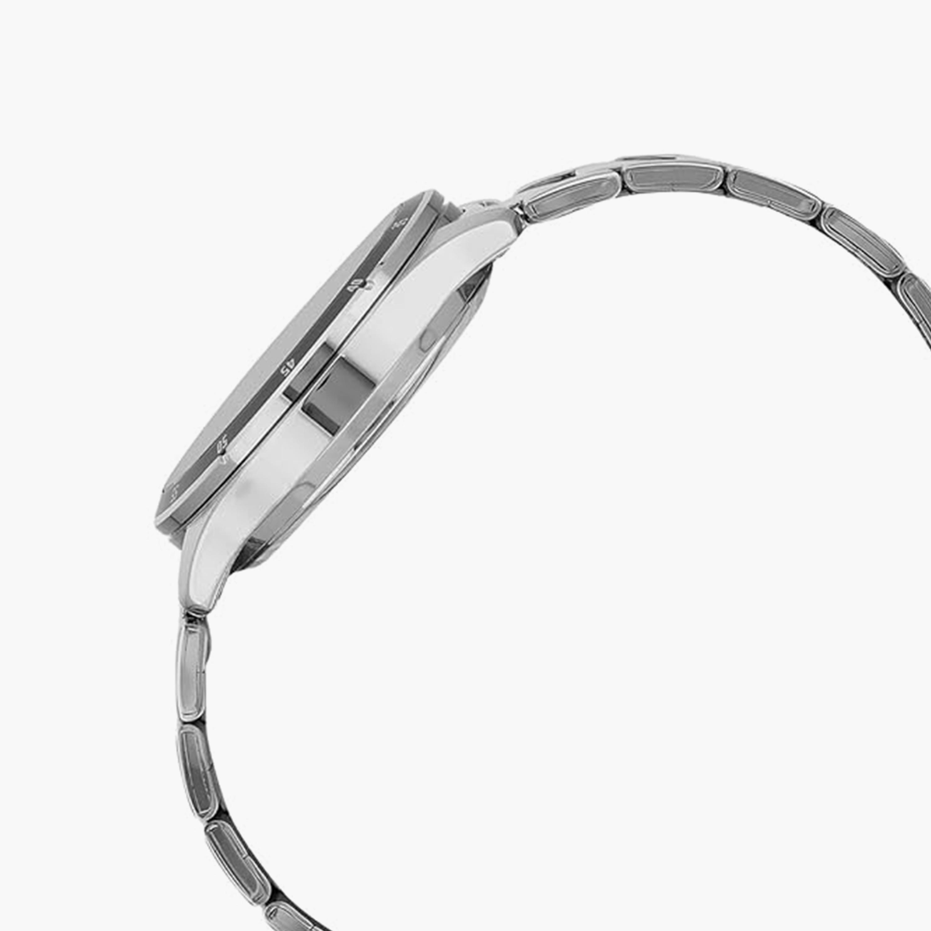 كاسيو- ساعة رجالية تناظرية حزام ستانلس ستيل لون فضي  43 مم | MTP-1374D-1A3VDF-men-watchesandjewellery-watches-image-4