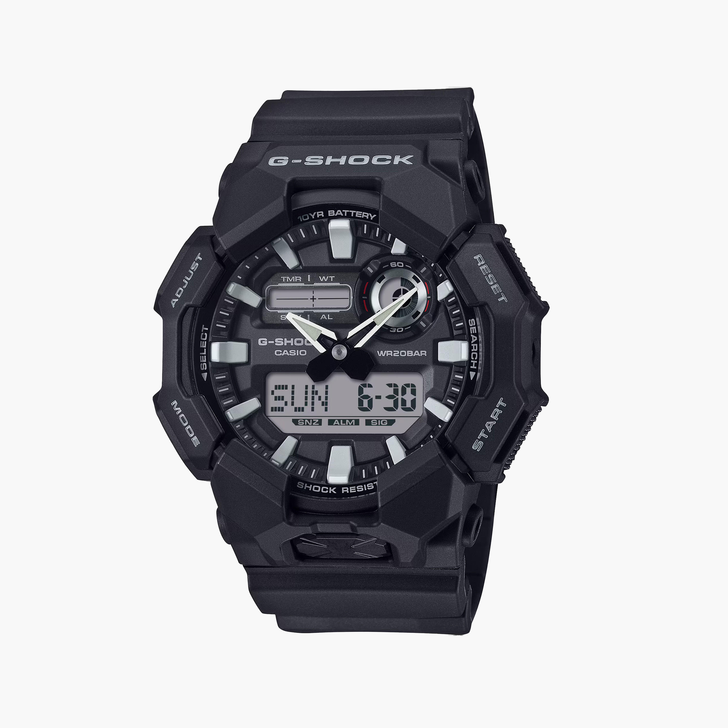 G-SHOCK Men's 51MM Black Analog-Digital Resin Strap Watch | GA-010-1ADR-men-watchesandjewellery-watches-image-1
