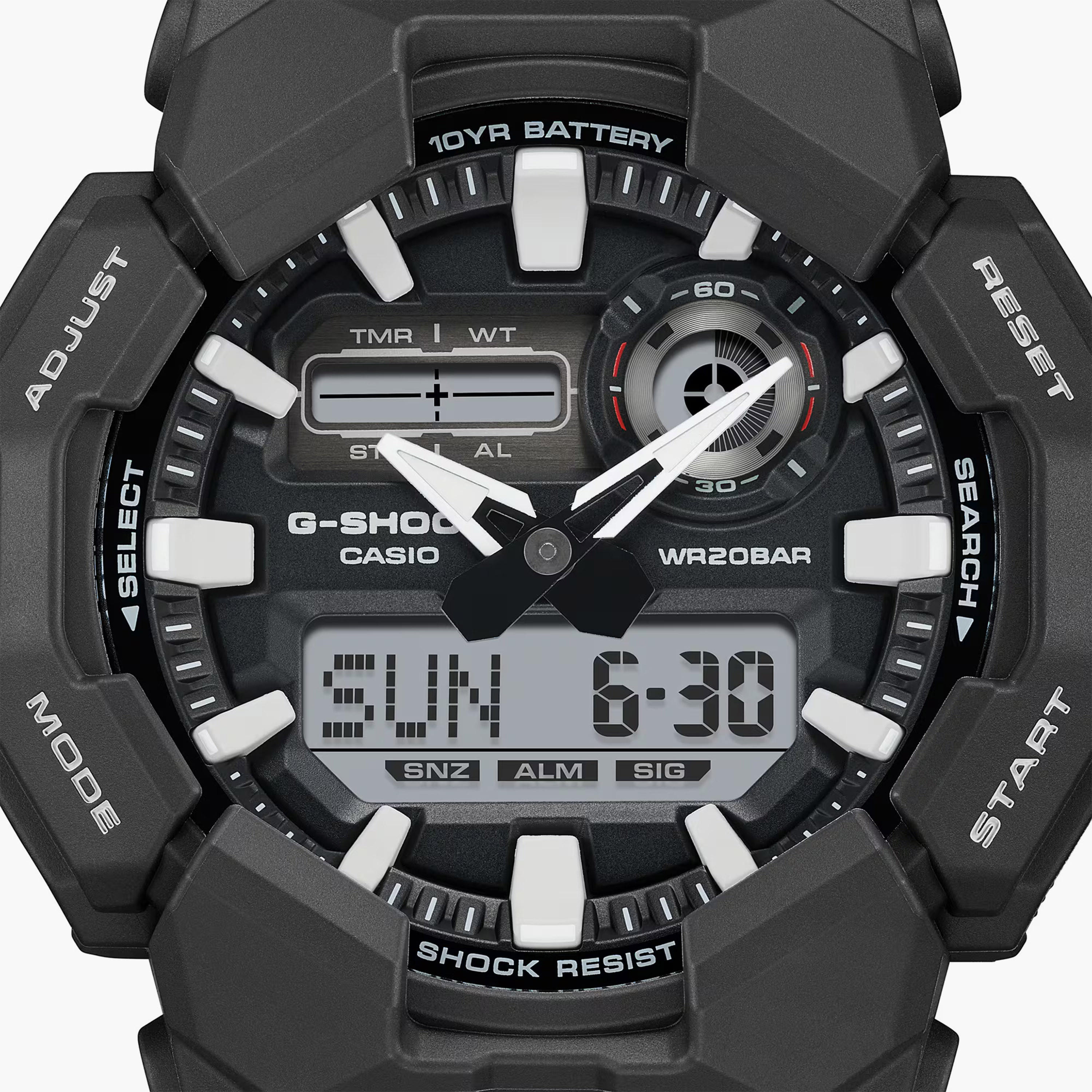 G-SHOCK Men's 51MM Black Analog-Digital Resin Strap Watch | GA-010-1ADR-men-watchesandjewellery-watches-image-3