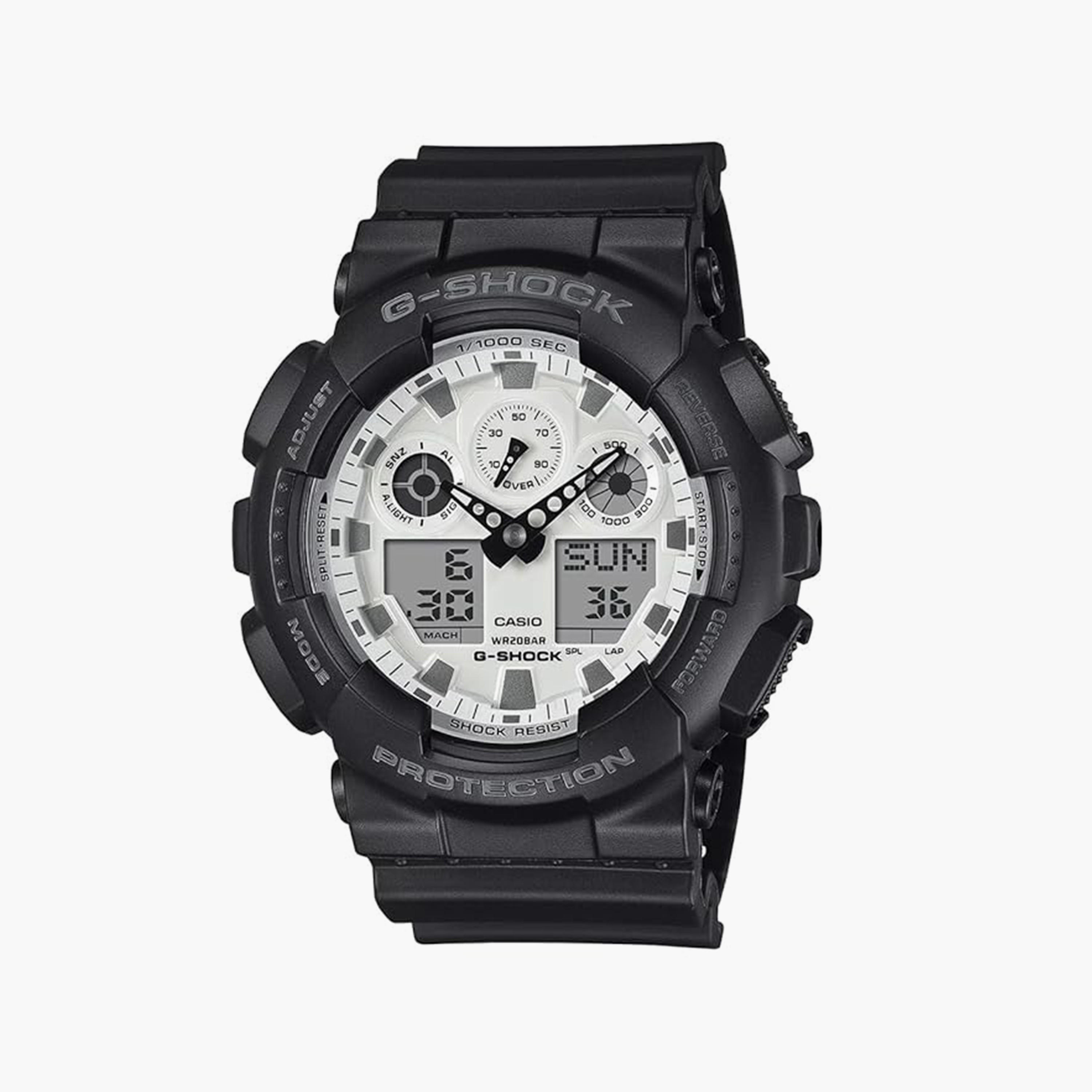 G-SHOCK Men's 51MM Black Analog-Digital Resin Strap Watch | GA-100WD-1ADR-men-watchesandjewellery-watches-image-1
