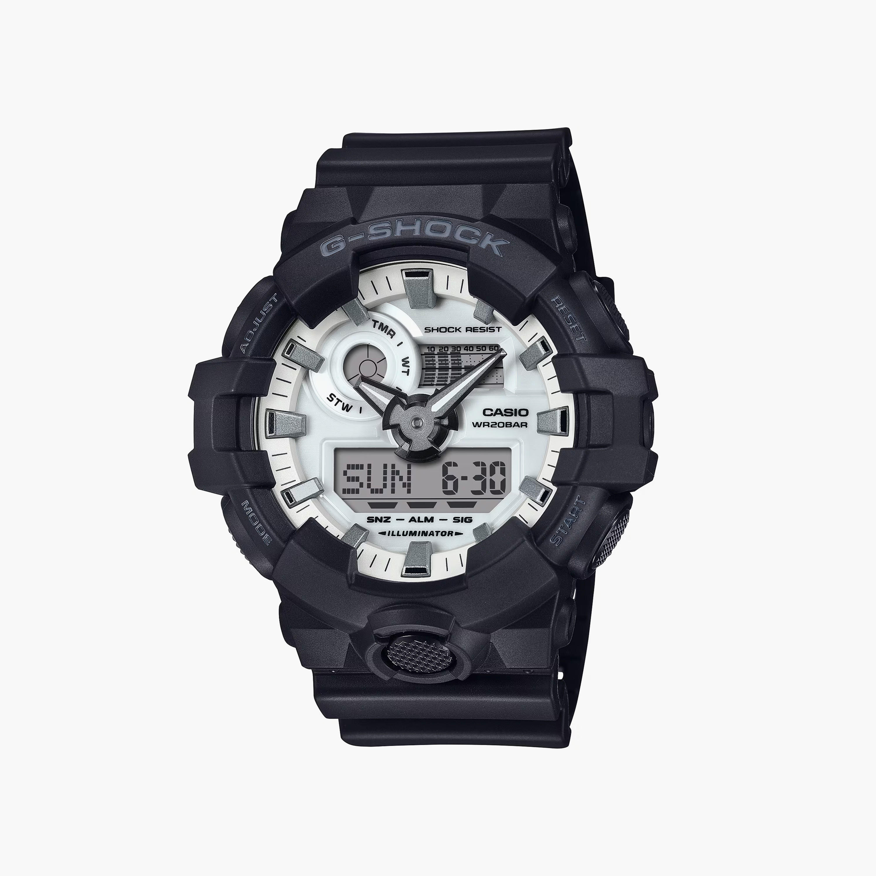 G-SHOCK Men's 53MM Black Analog-Digital Resin Strap Watch | GA-700WD-1ADR-men-watchesandjewellery-watches-image-1