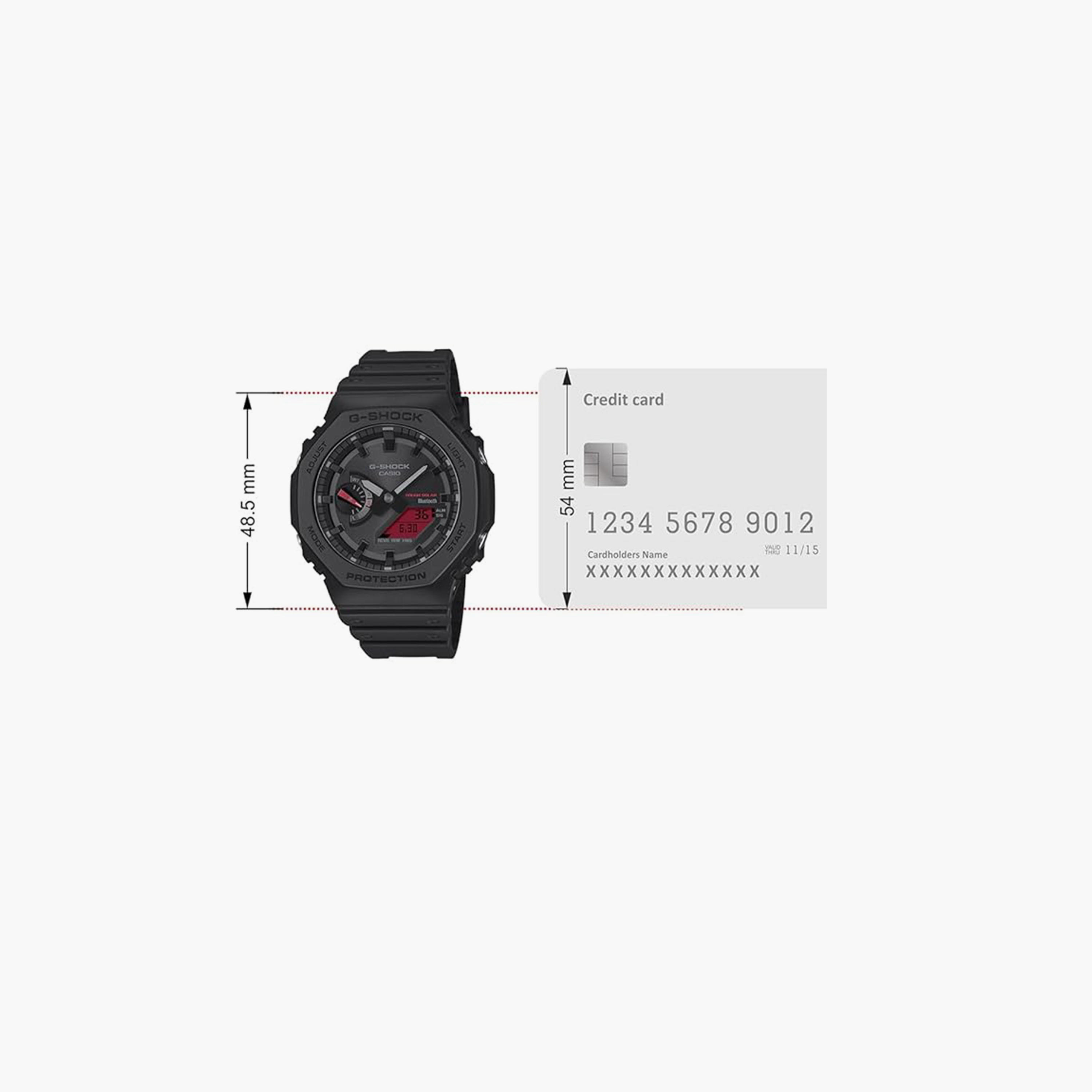 جي شوك- ساعة رجالية  تناظرية/رقمية سوار بلاسيتيكي لون أسود  45 مم | GA-B2100BBR-1ADR-men-watchesandjewellery-watches-image-5