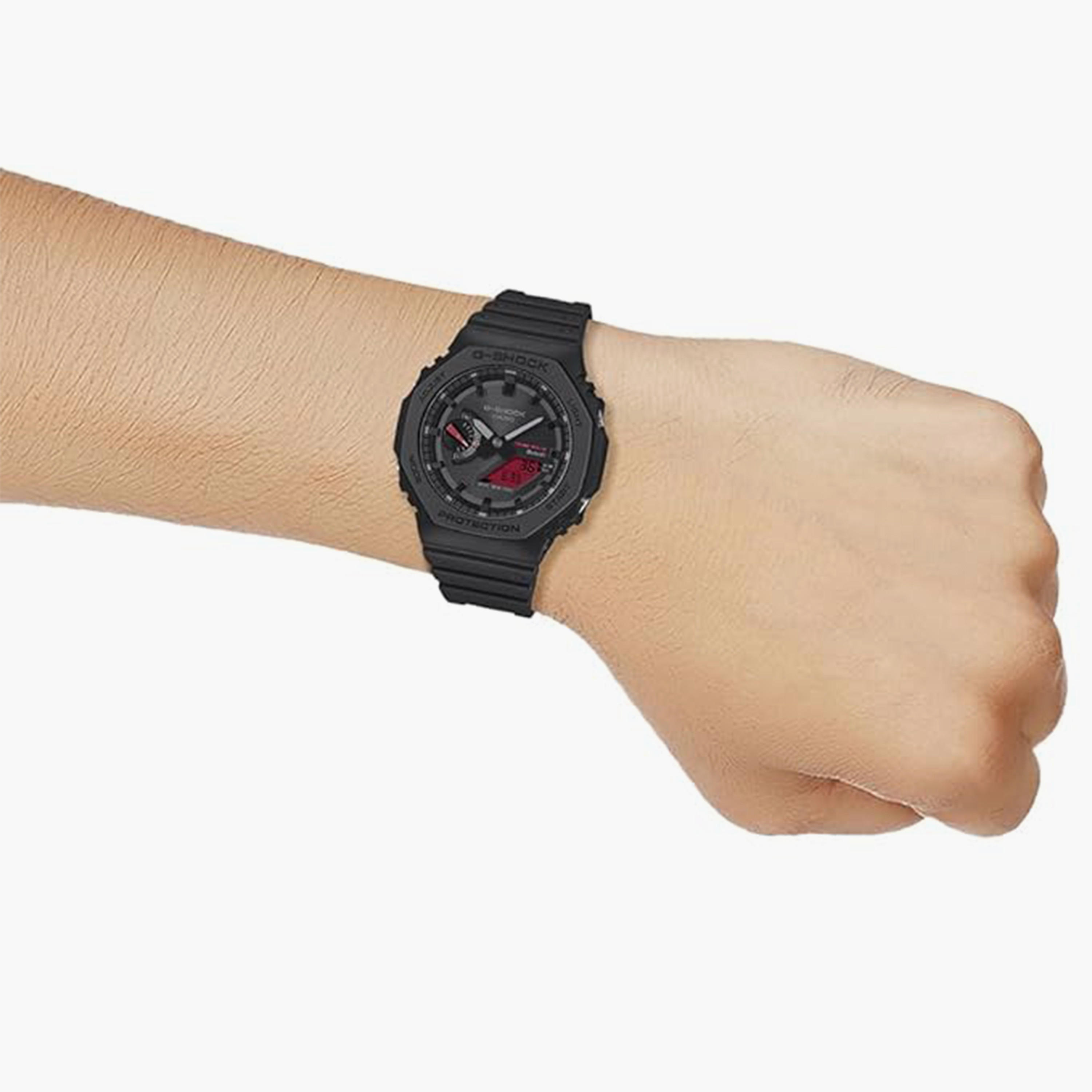جي شوك- ساعة رجالية  تناظرية/رقمية سوار بلاسيتيكي لون أسود  45 مم | GA-B2100BBR-1ADR-men-watchesandjewellery-watches-image-6