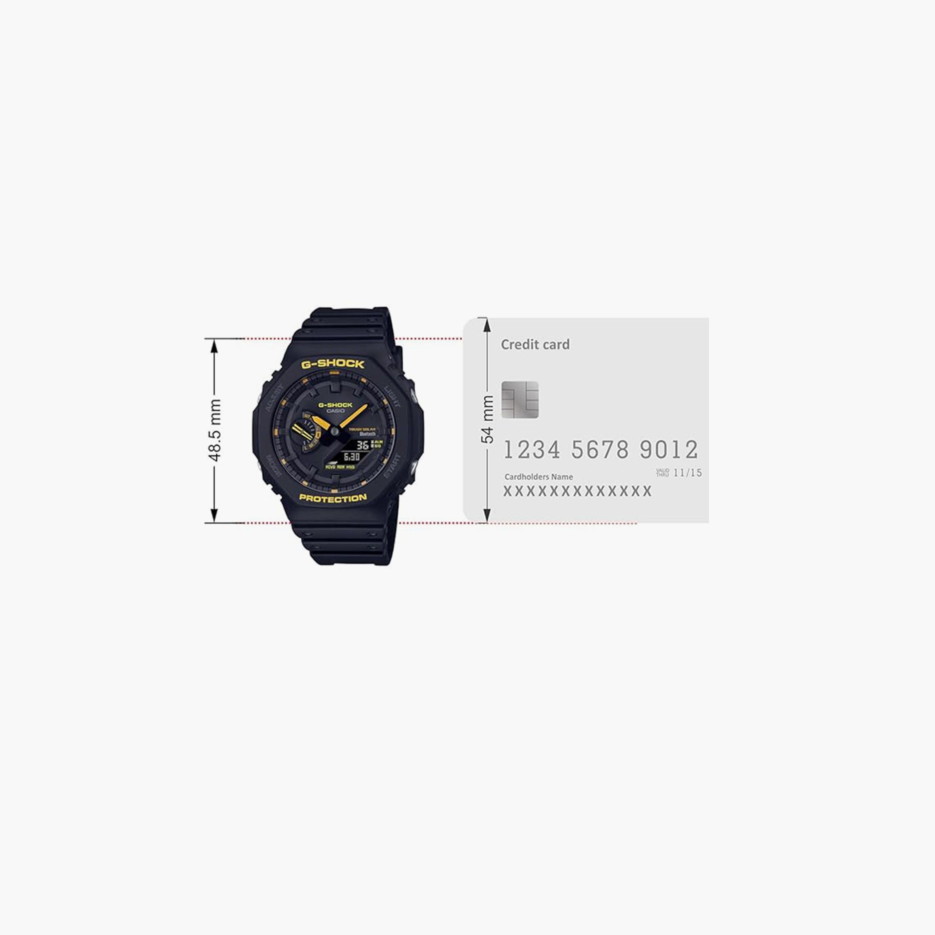 جي شوك- ساعة رجالية  تناظرية/رقمية سوار بلاسيتيكي لون أسود  45 مم | GA-B2100CY-1ADR-men-watchesandjewellery-watches-image-6