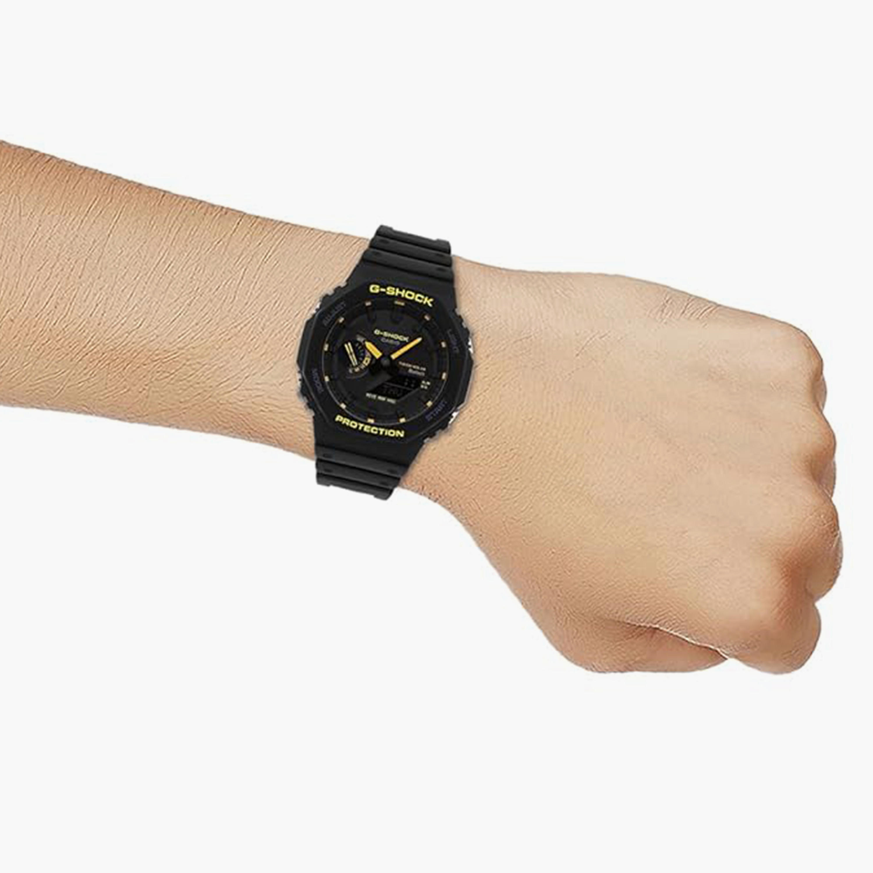 جي شوك- ساعة رجالية  تناظرية/رقمية سوار بلاسيتيكي لون أسود  45 مم | GA-B2100CY-1ADR-men-watchesandjewellery-watches-image-7
