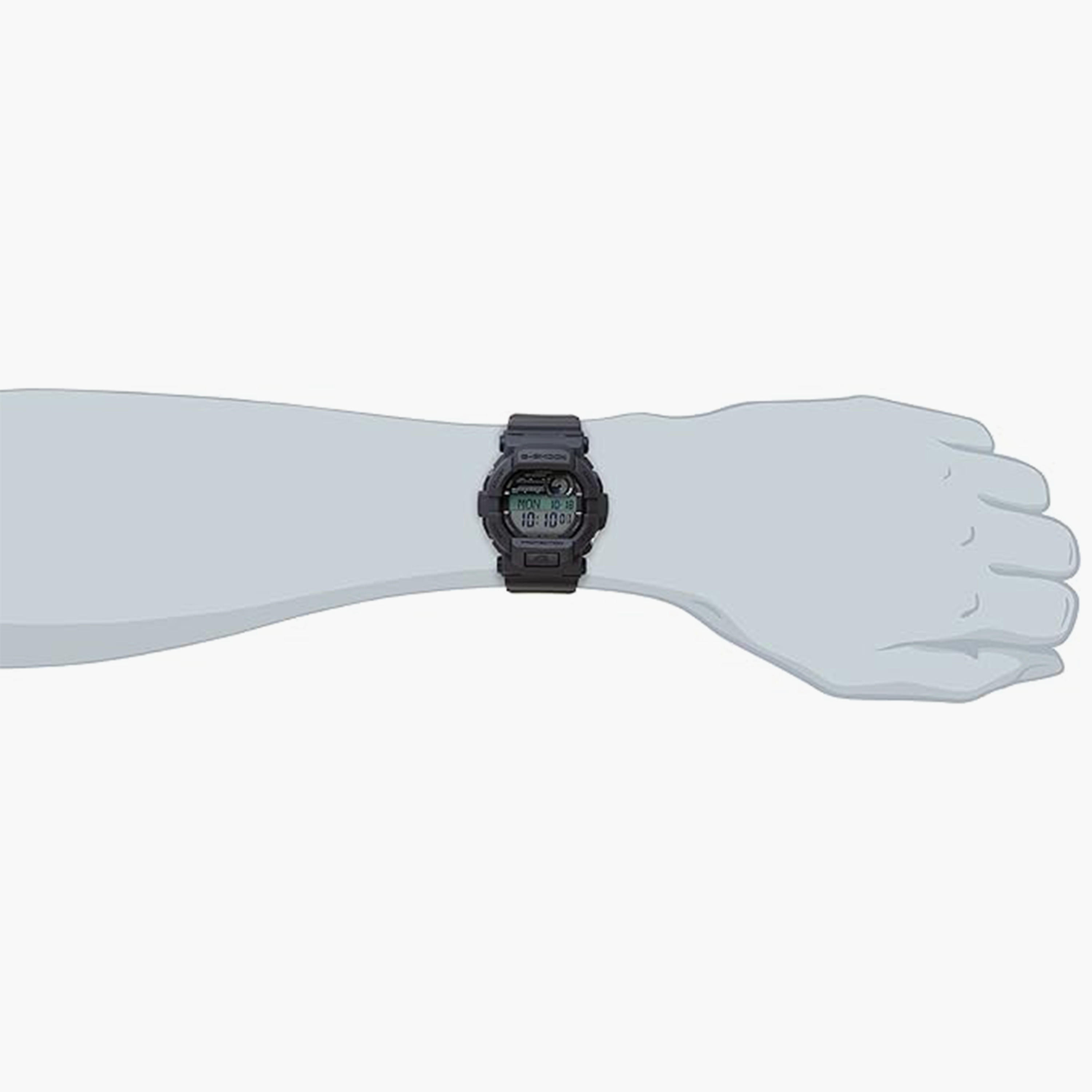 جي شوك- ساعة رجالية رقمية سوار بلاسيتيكي لون رمادي  50 مم | GD-350-8DR-men-watchesandjewellery-watches-image-4