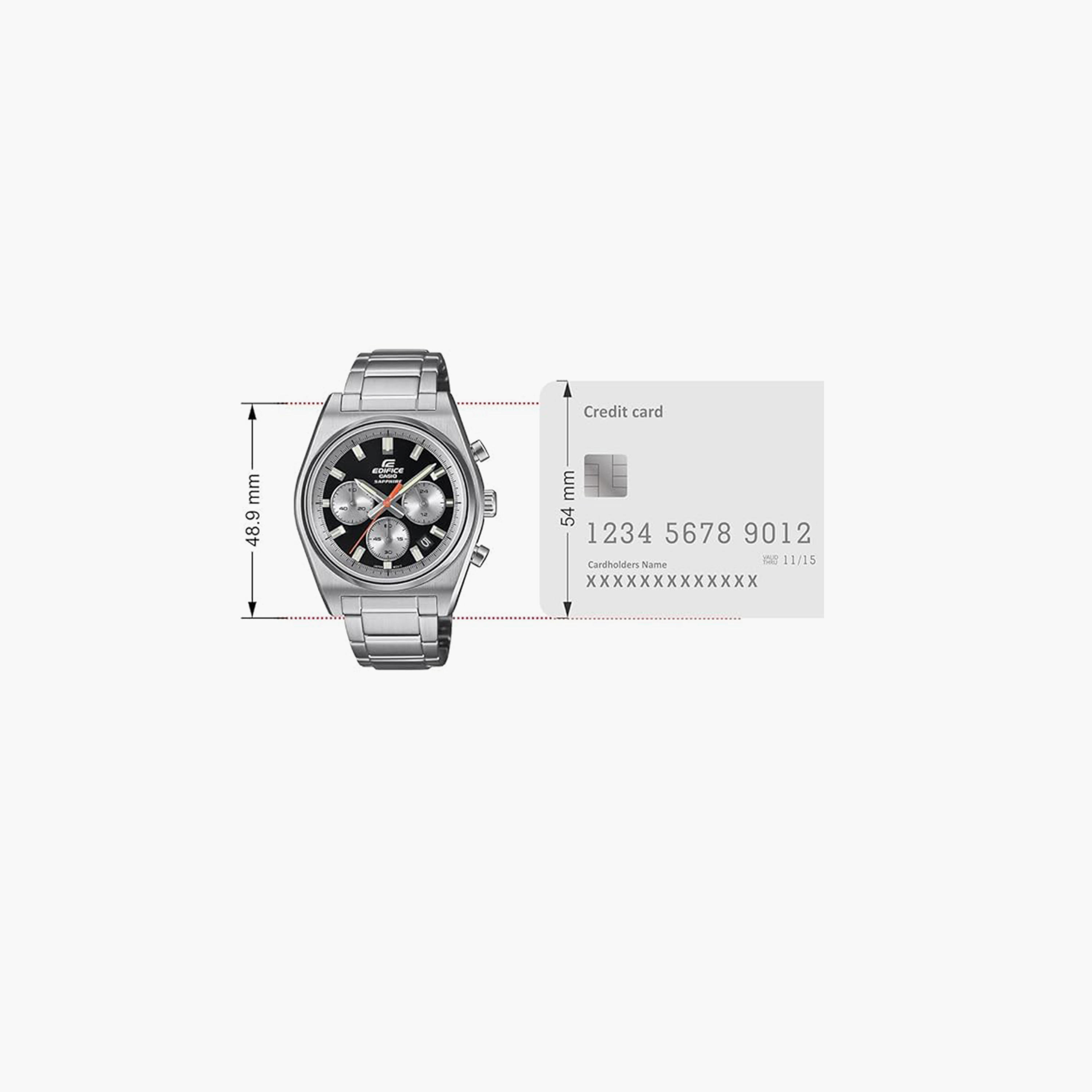 Edifice Men's 40MM Silver Analog Stainless Steel Strap Watch | EFB-730D-1AVUDF-men-watchesandjewellery-watches-image-6