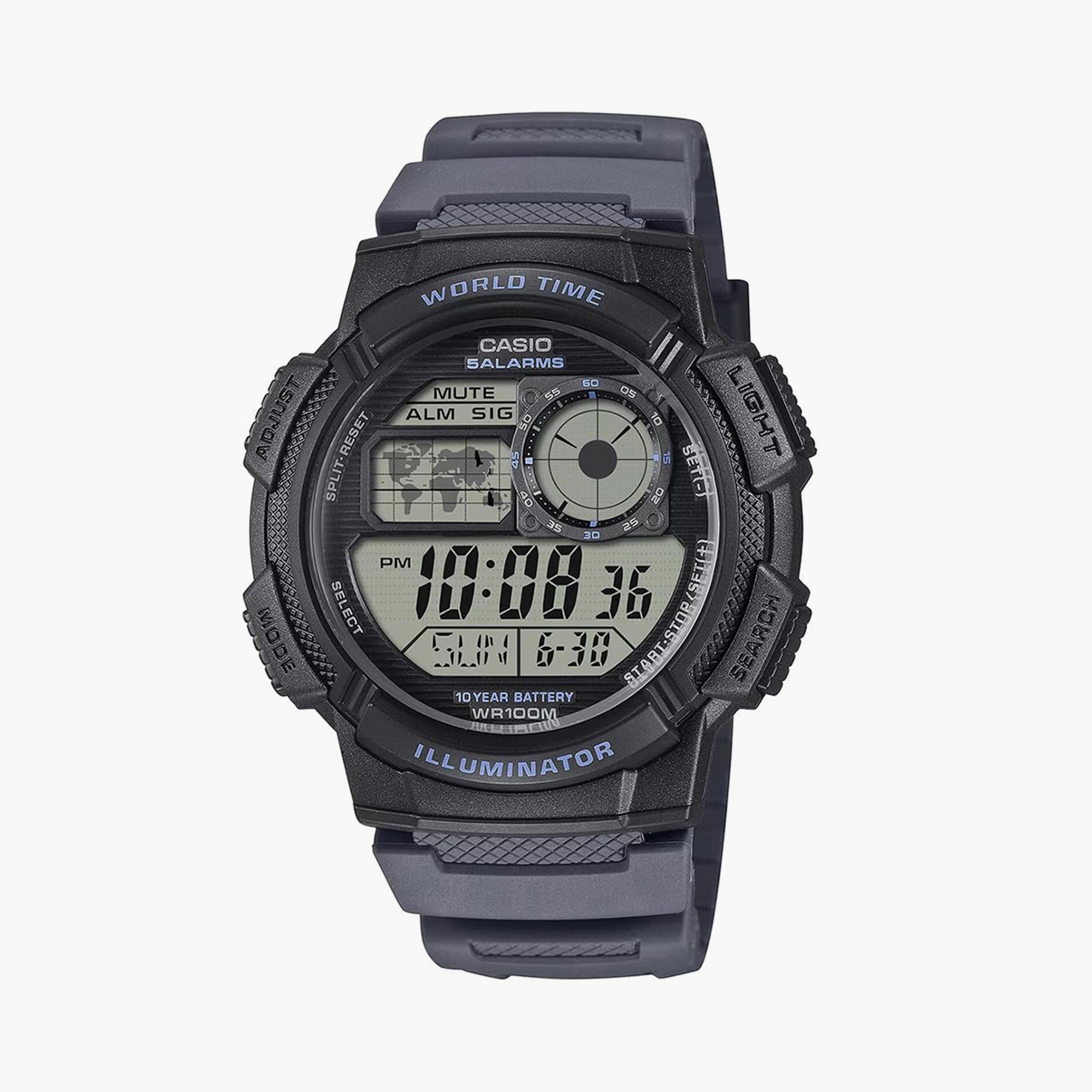 Casio Men's 44MM Black Digital Resin Strap Watch | AE-1000W-8AVDF-men-watchesandjewellery-watches-image-1
