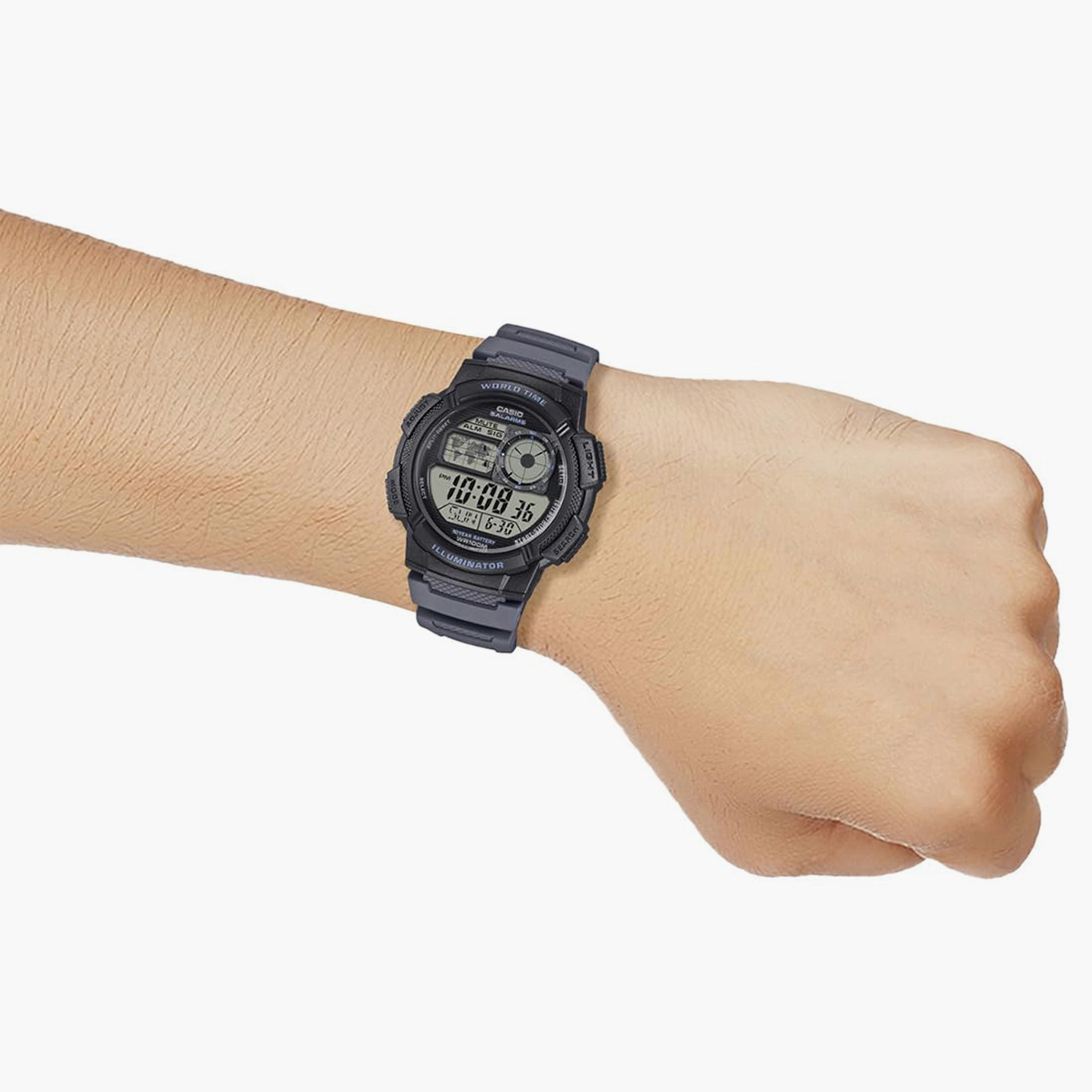 Casio Men's 44MM Black Digital Resin Strap Watch | AE-1000W-8AVDF-men-watchesandjewellery-watches-image-7