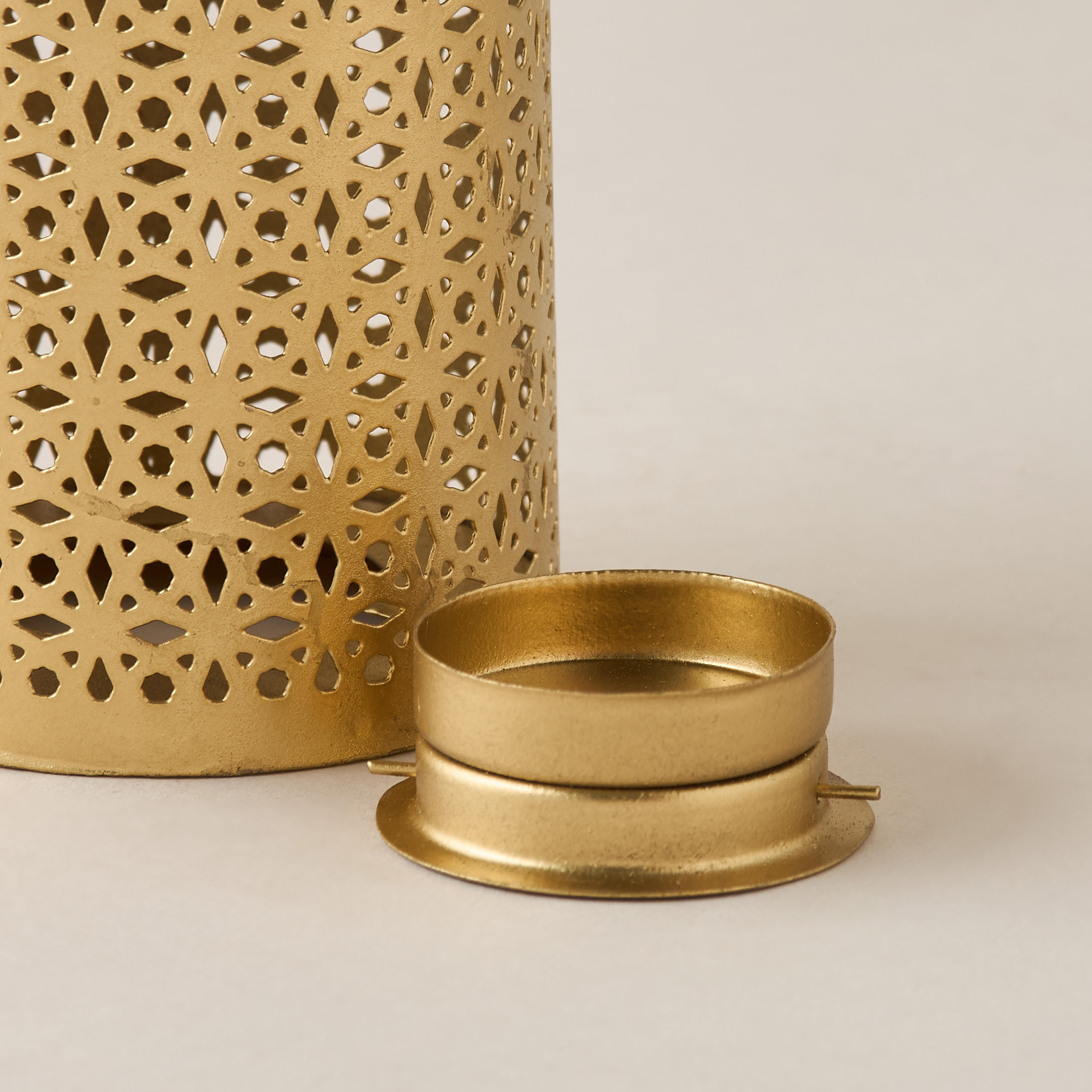 Decorative Cutout Tealight Lantern - 9x16 cms-household-decor-candleholdersandlanterns-image-5