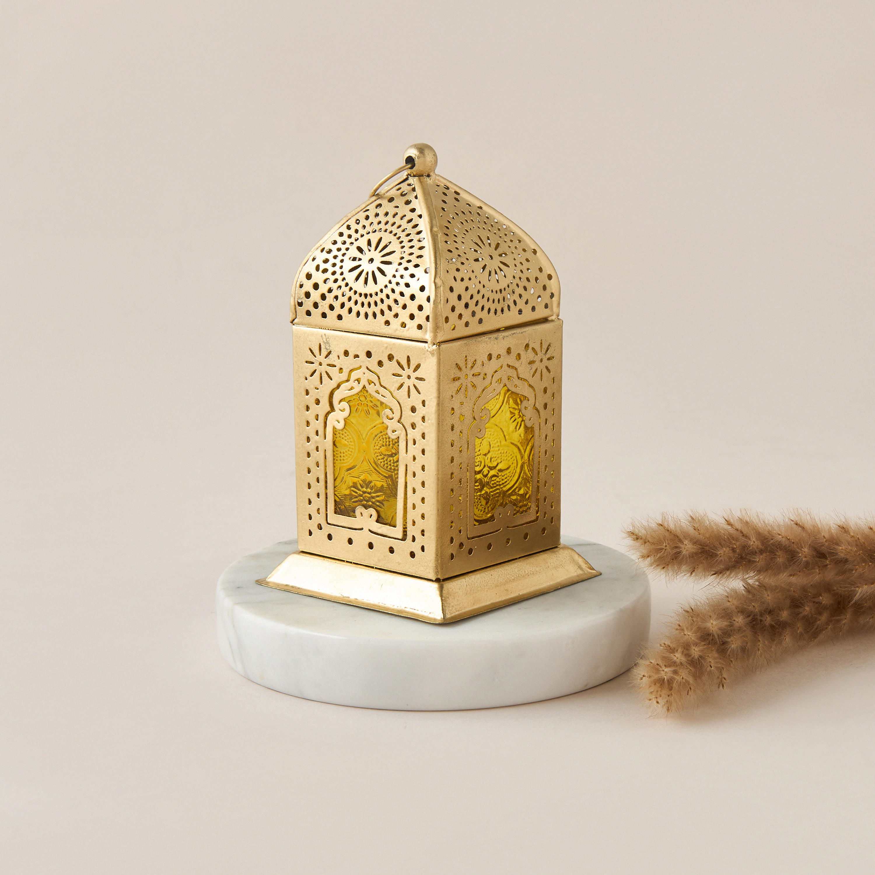 Decorative Glass Panel Tealight Lantern - 9x15 cms-household-decor-candleholdersandlanterns-image-1