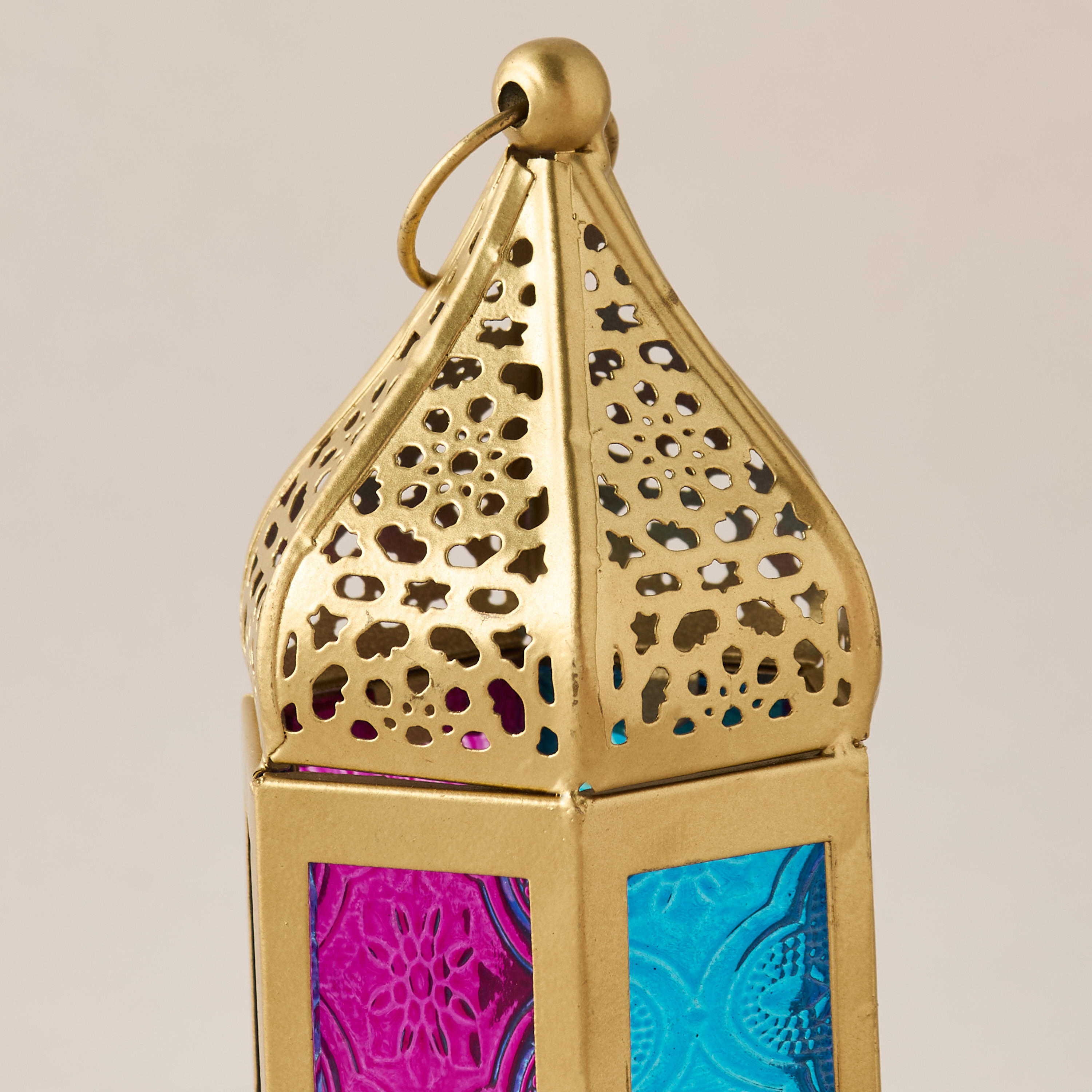 Decorative Glass Panel Tealight Lantern - 8x18 cms-household-decor-candleholdersandlanterns-image-3