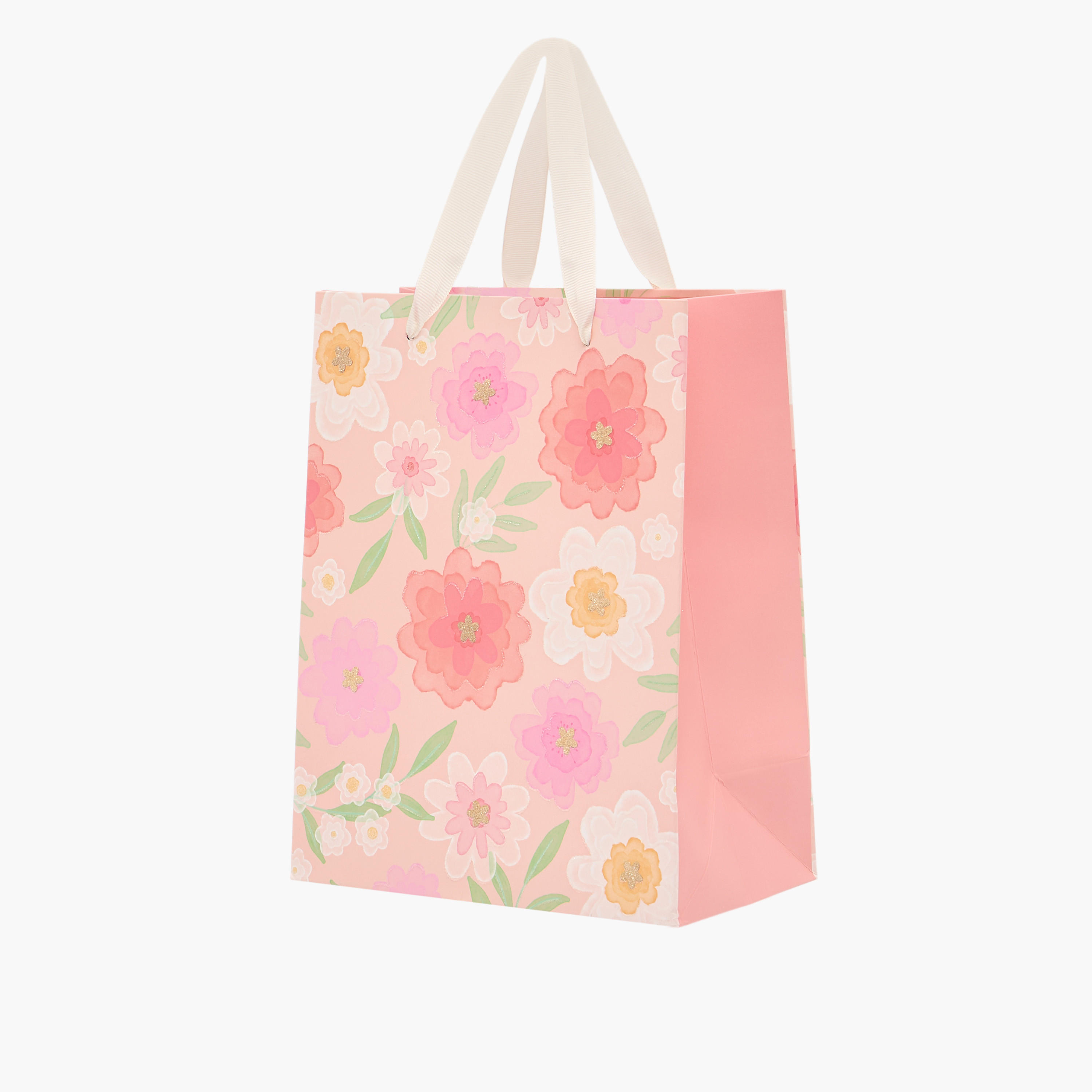 Floral Print Paper Gift Bag - Medium-household-giftingaccessories-giftings-image-2
