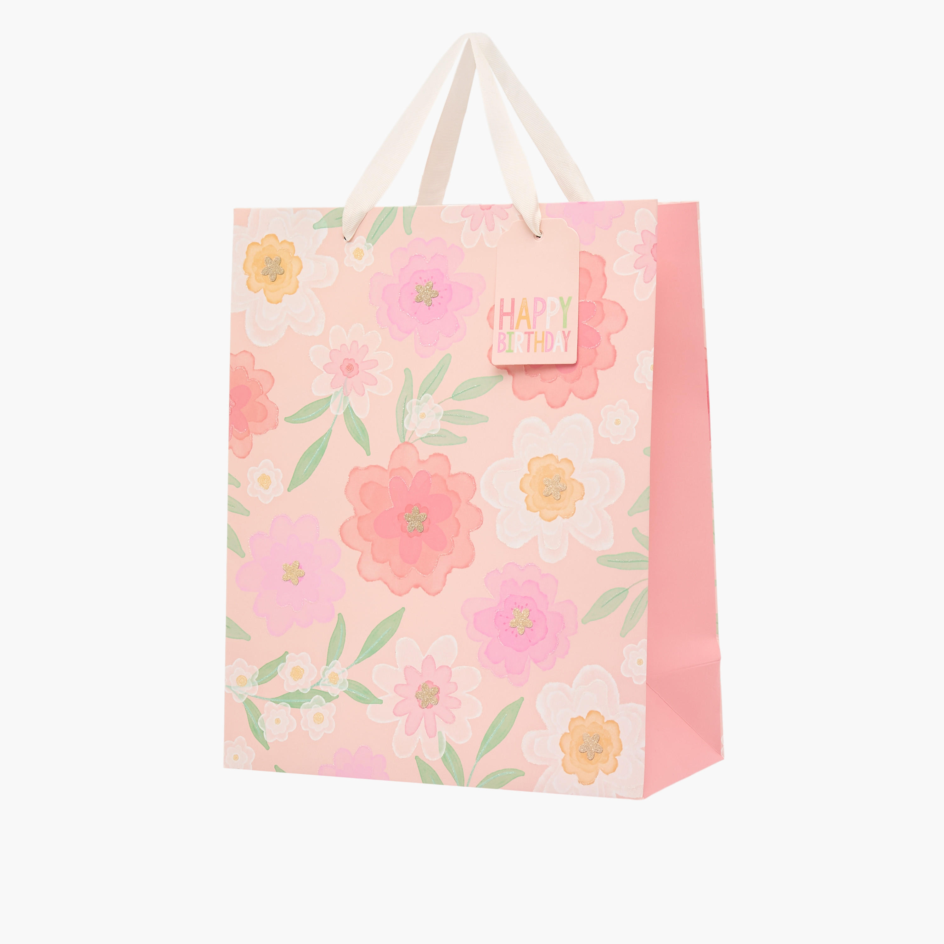 Floral Print Paper Gift Bag - Large-household-giftingaccessories-giftings-image-2