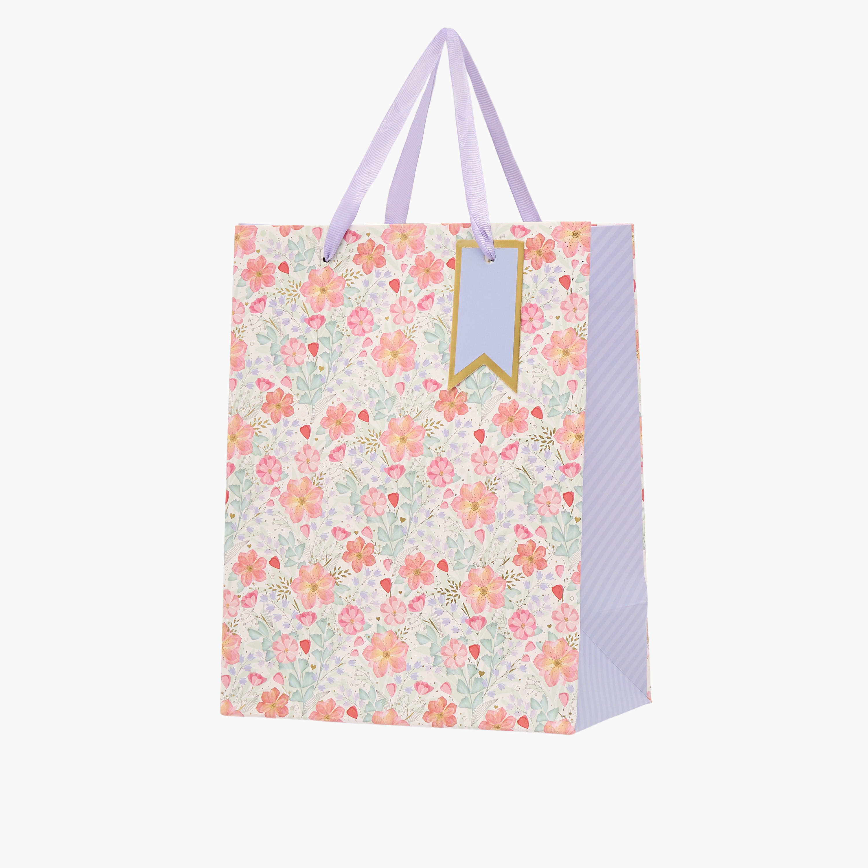 Floral Print Paper Gift Bag - Medium-household-giftingaccessories-giftings-image-2