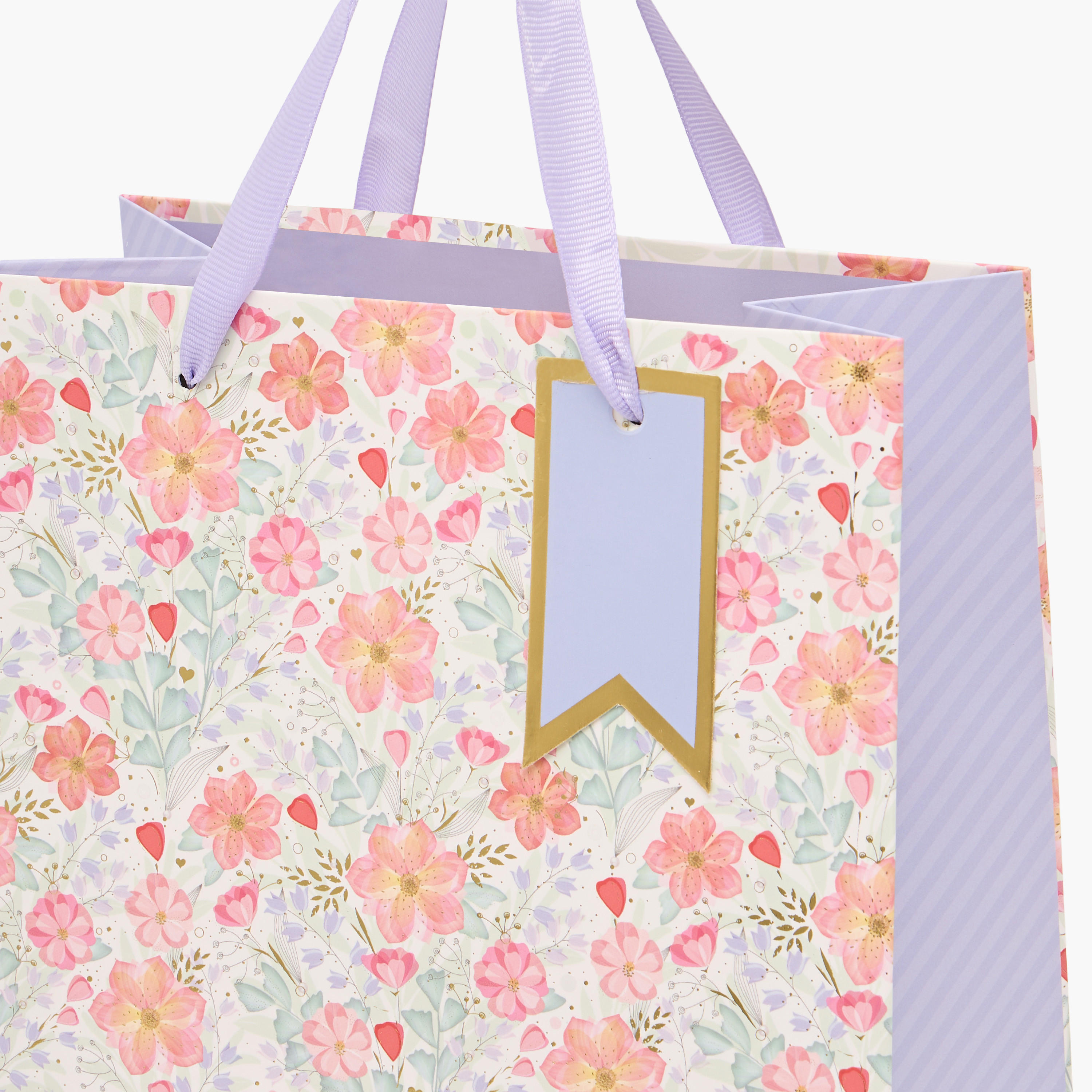 Floral Print Paper Gift Bag - Medium-household-giftingaccessories-giftings-image-3