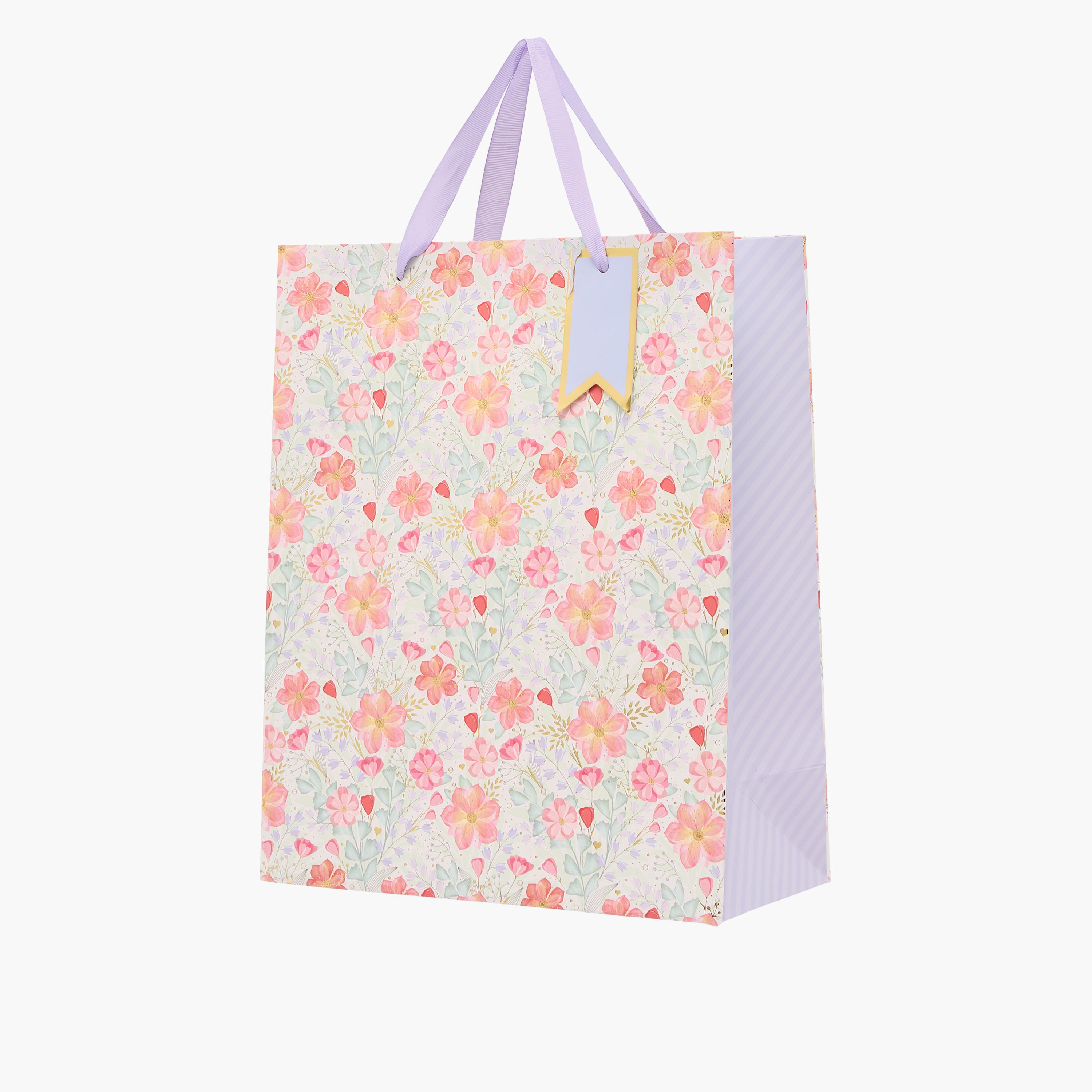 Floral Print Paper Gift Bag - Large-household-giftingaccessories-giftings-image-2