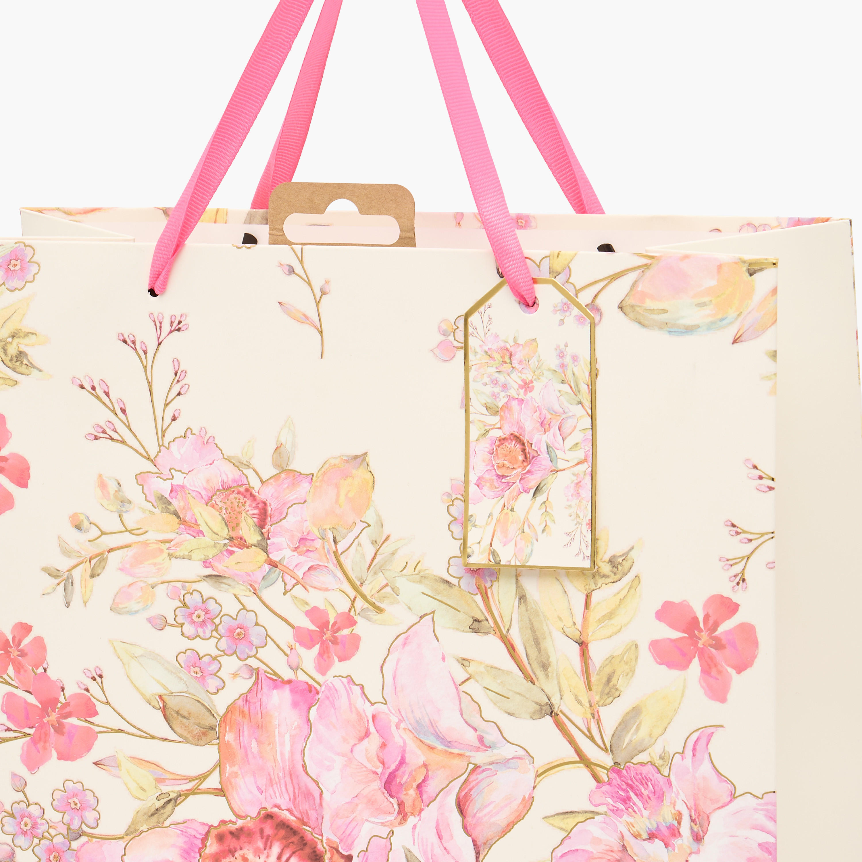 Floral Print Paper Gift Bag - Large-household-giftingaccessories-giftings-image-3