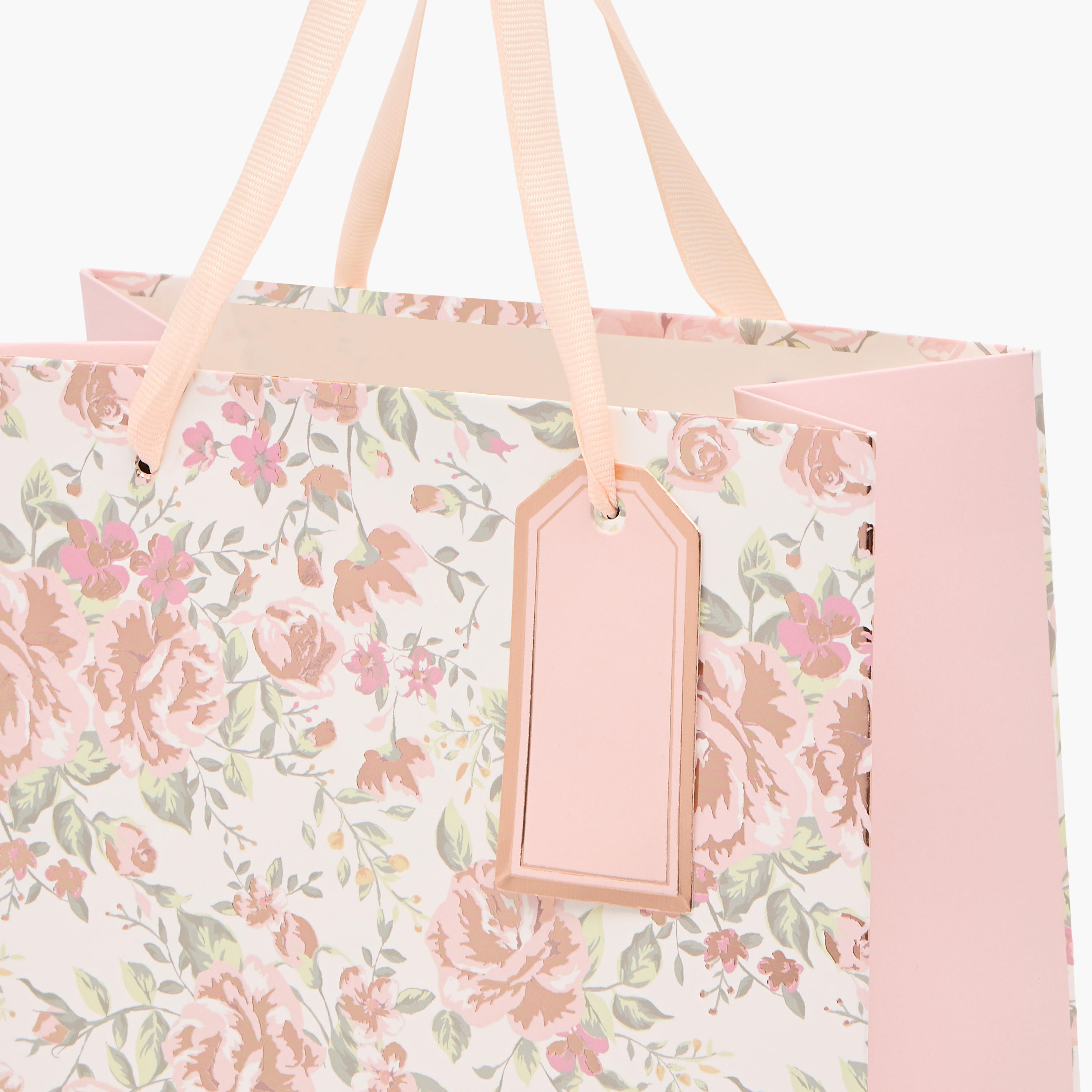 Floral Print Paper Gift Bag - Medium-household-giftingaccessories-giftings-image-3