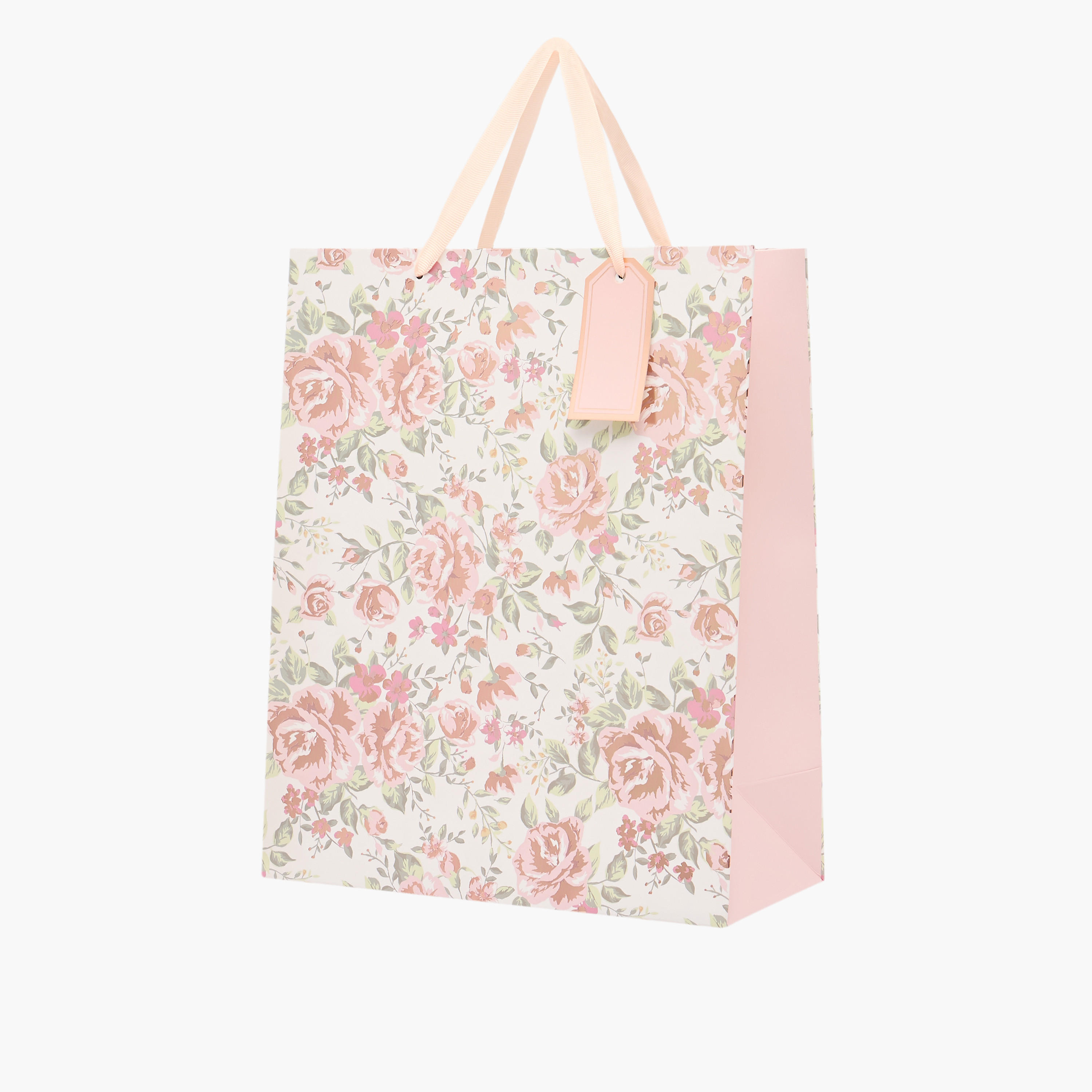 Floral Print Paper Gift Bag - Large-household-giftingaccessories-giftings-image-2