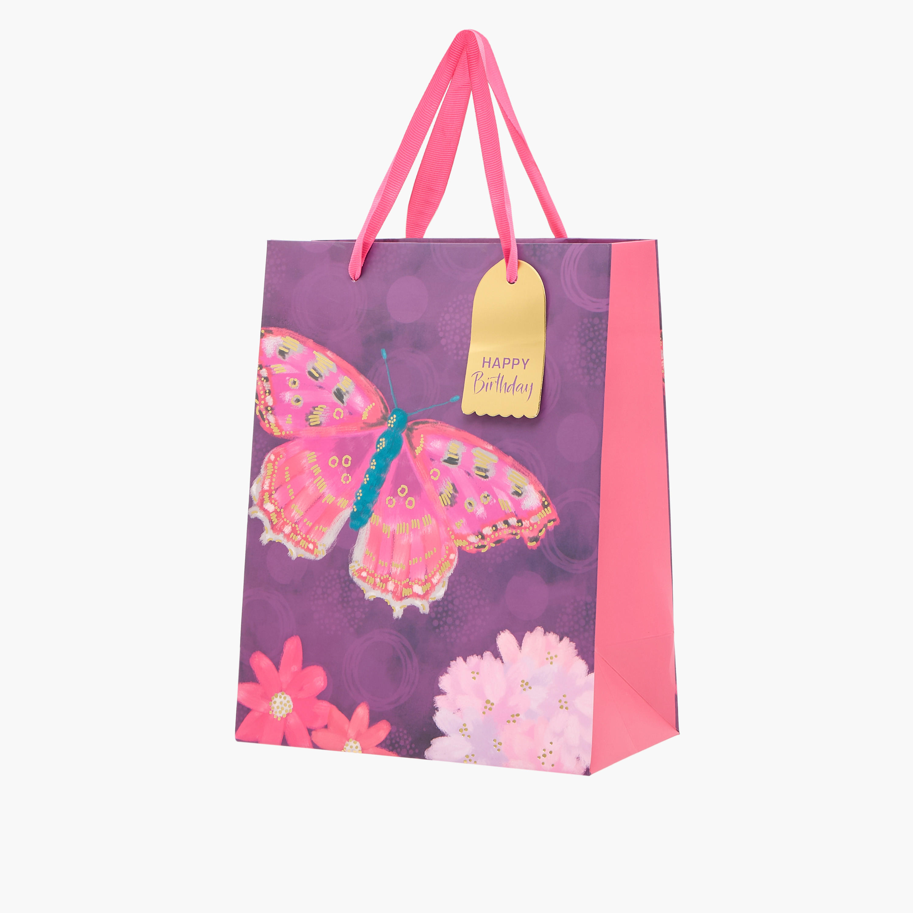 Butterfly Print Paper Gift Bag - Medium-household-giftingaccessories-giftings-image-2