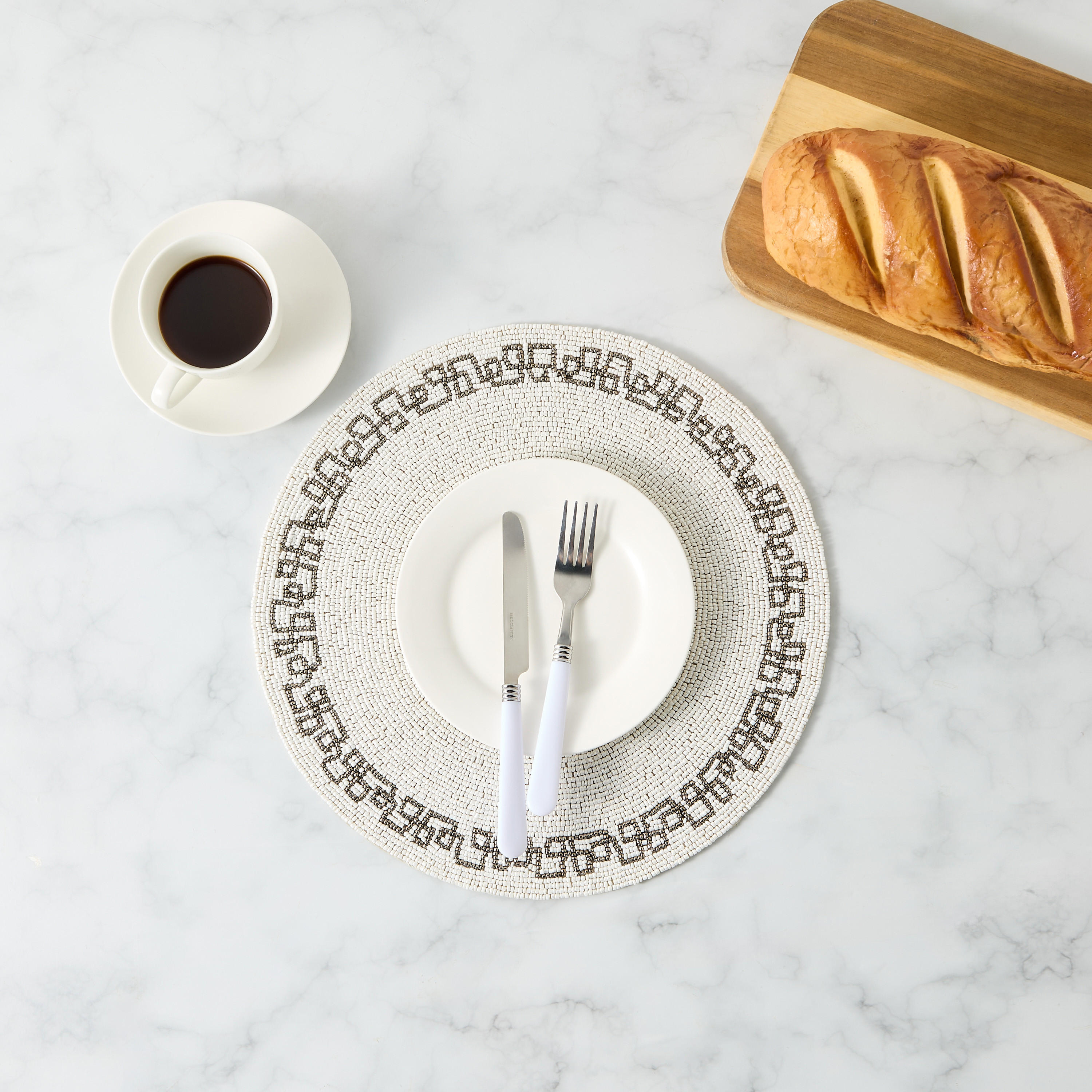 Gia Como Beaded Placemat - 36 cm-household-dining-tablelinen-placemats-image-2