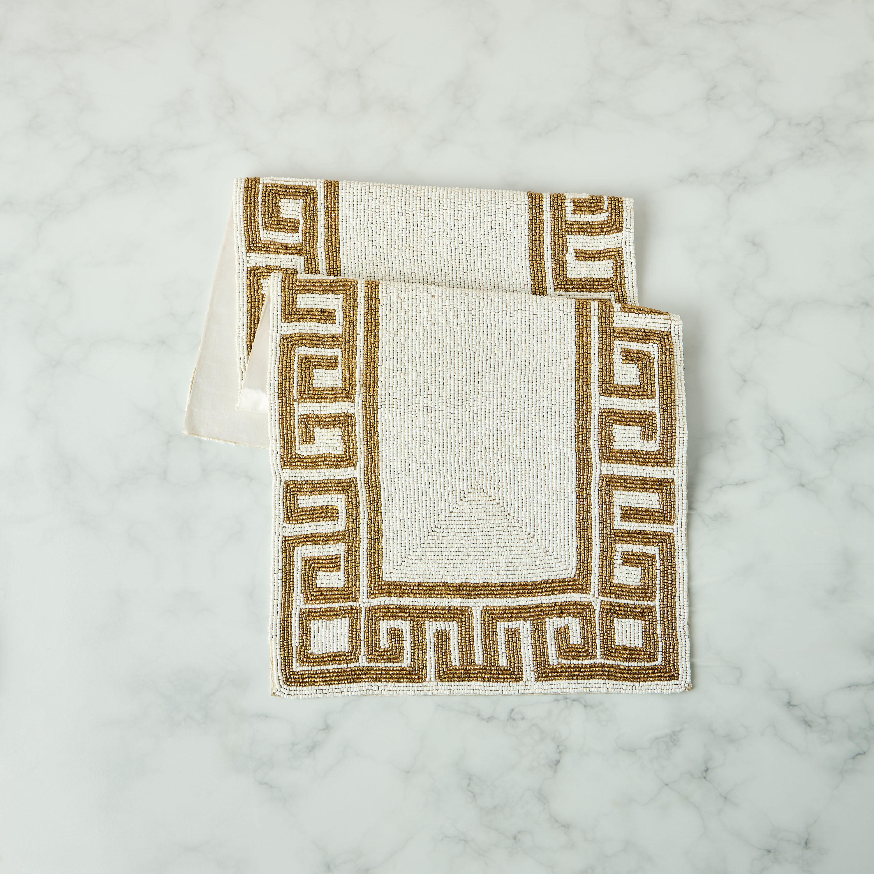 Gia Beaded Runner - 90x33 cms-household-dining-tablelinen-runnersandtablecovers-image-3