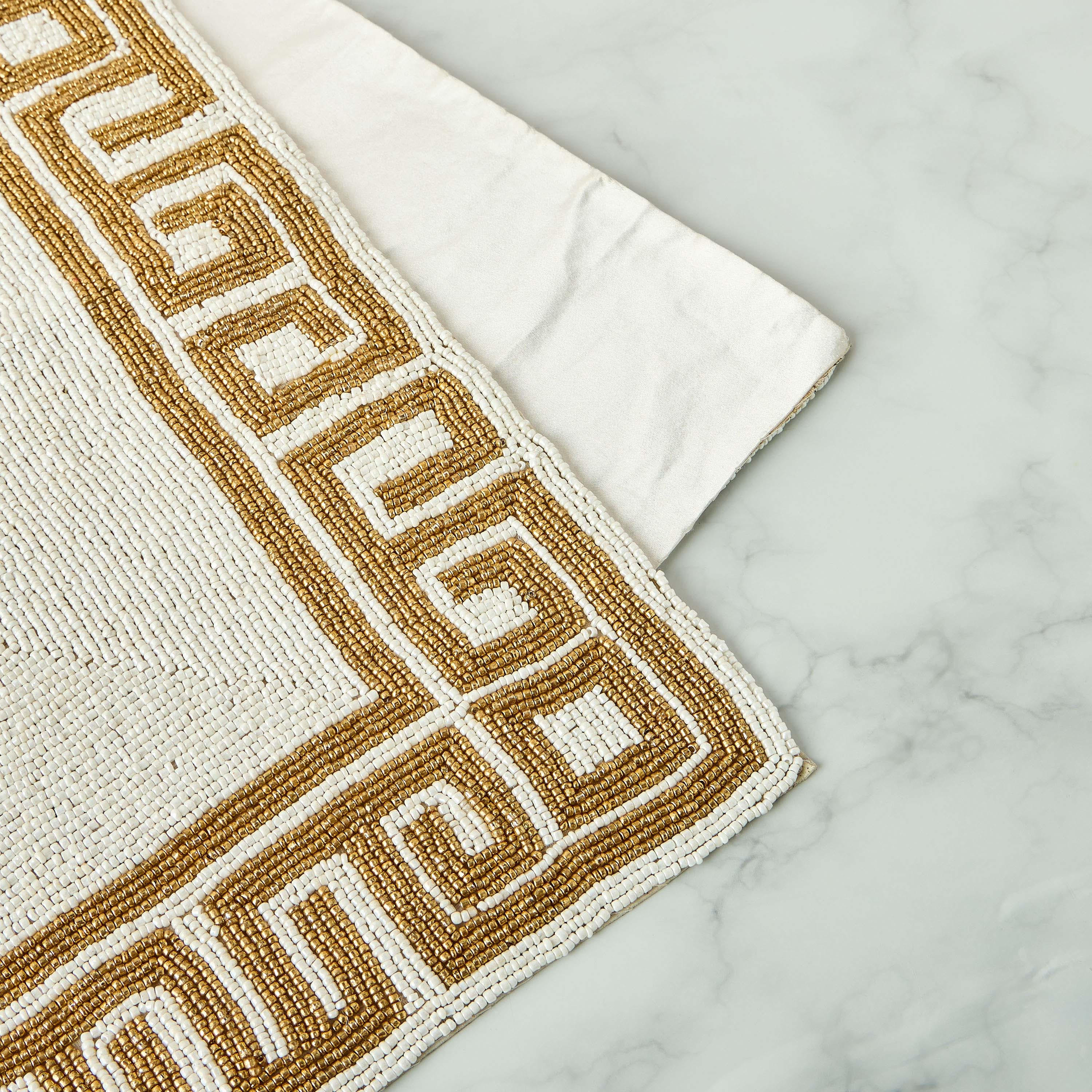 Gia Beaded Runner - 90x33 cms-household-dining-tablelinen-runnersandtablecovers-image-4