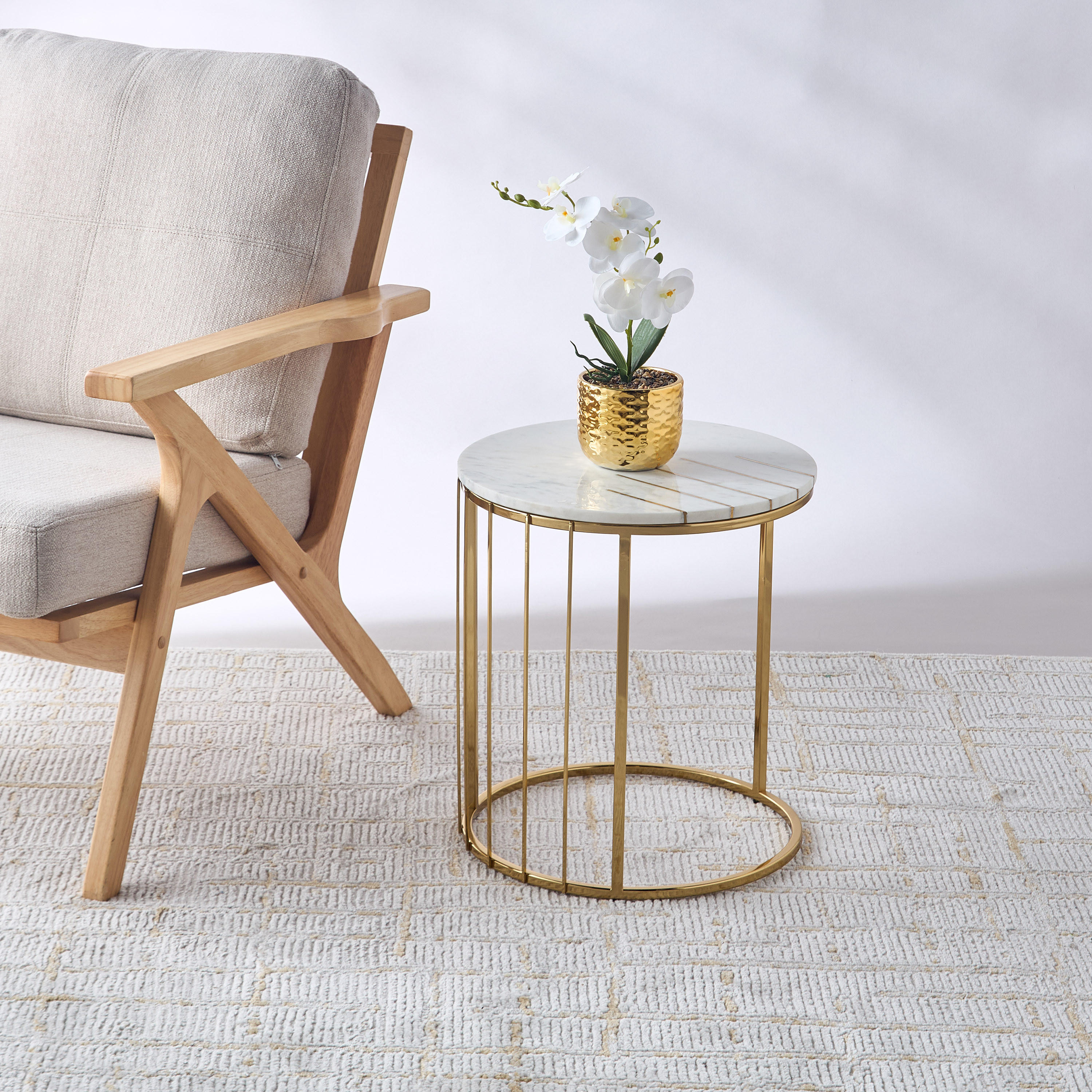 طاولة جانبية بسطح رخام من جيا - 16x18 سم-furniture-livingroom-sideandendtables-image-2