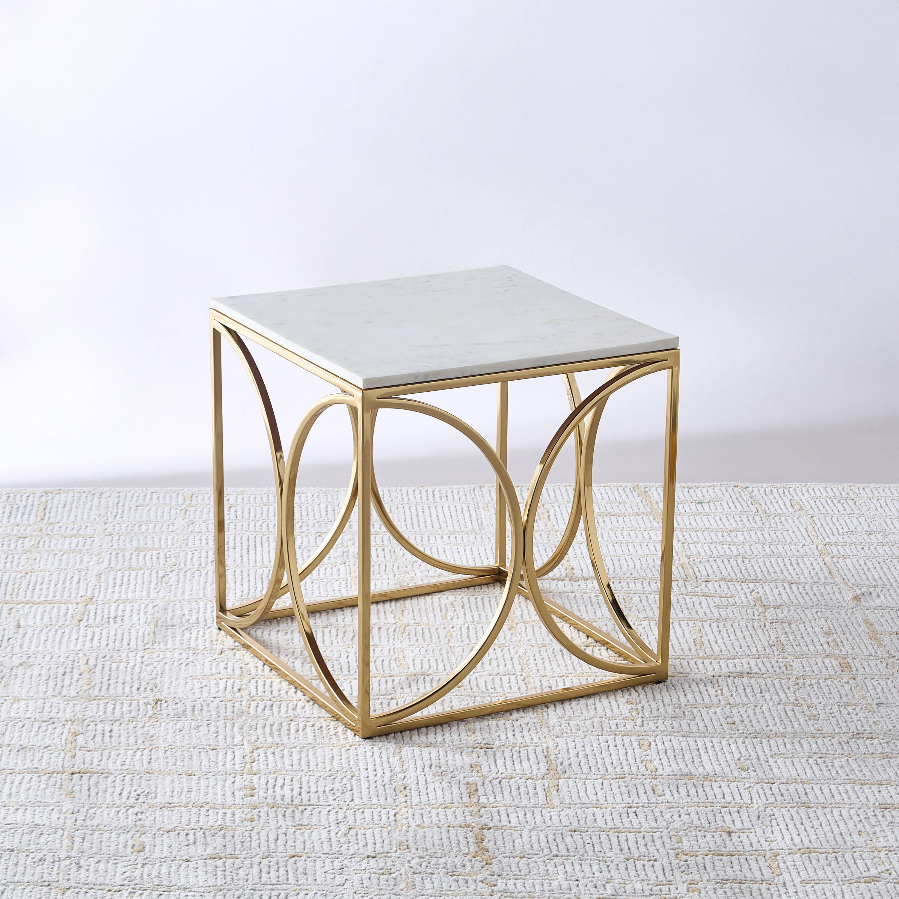 طقم طاولات متداخلة مربعة بسطح رخام وتصميم هندسي قطعتين من جيا-furniture-livingroom-nestoftables-image-2