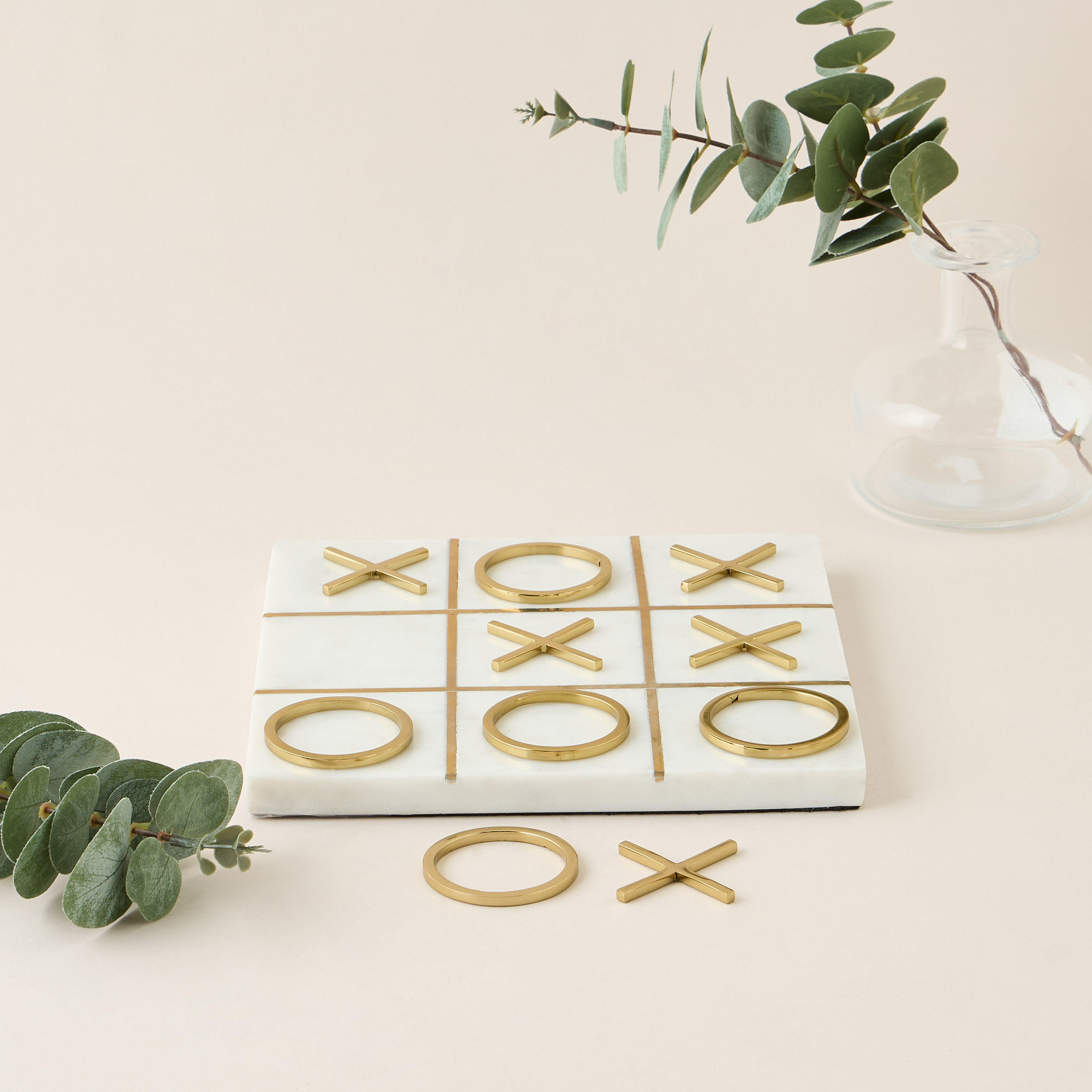 Gia Como Marble Tic Tac Toe Decorative Showpiece-household-decor-decorativeobjectsandsculptures-image-1