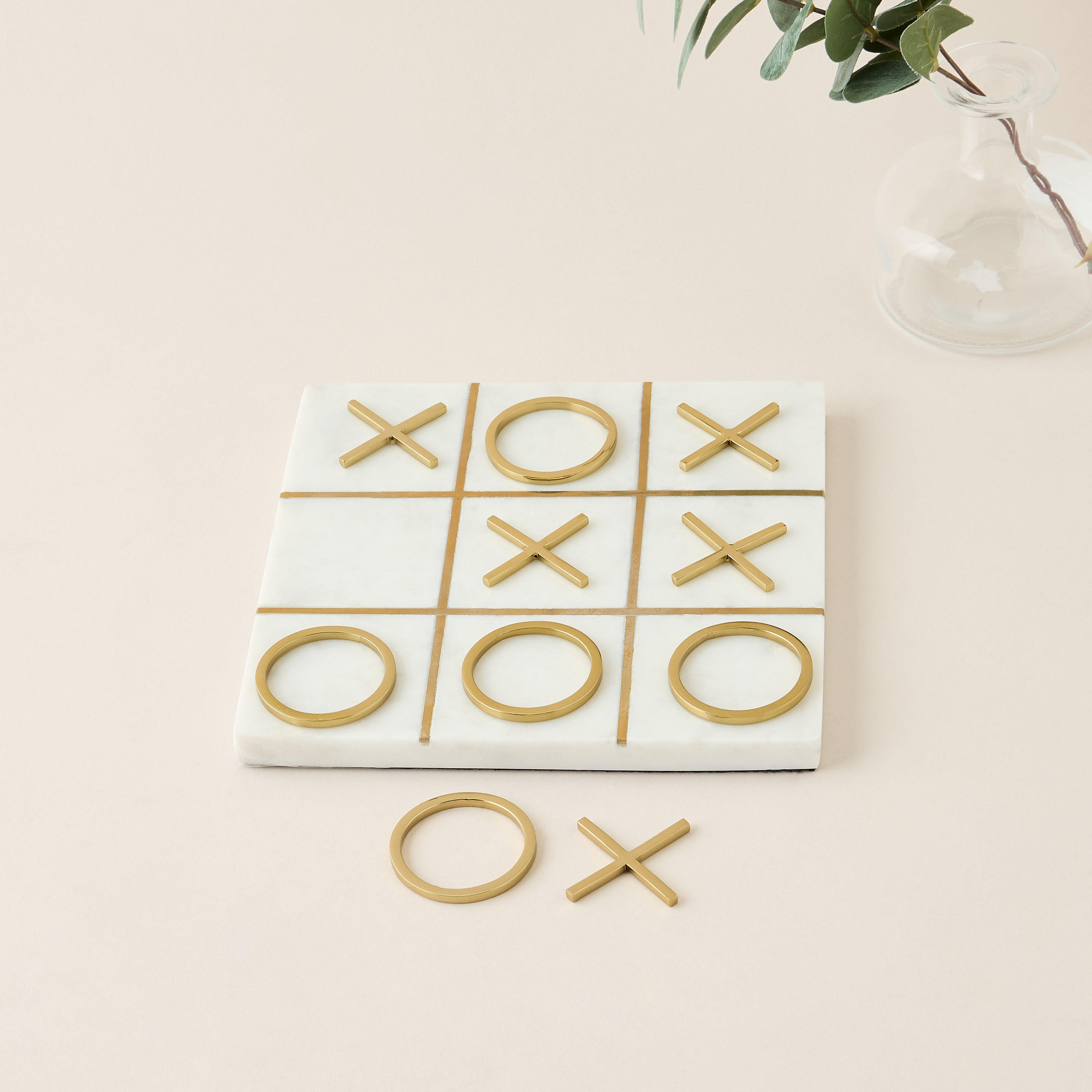 Gia Como Marble Tic Tac Toe Decorative Showpiece-household-decor-decorativeobjectsandsculptures-image-2