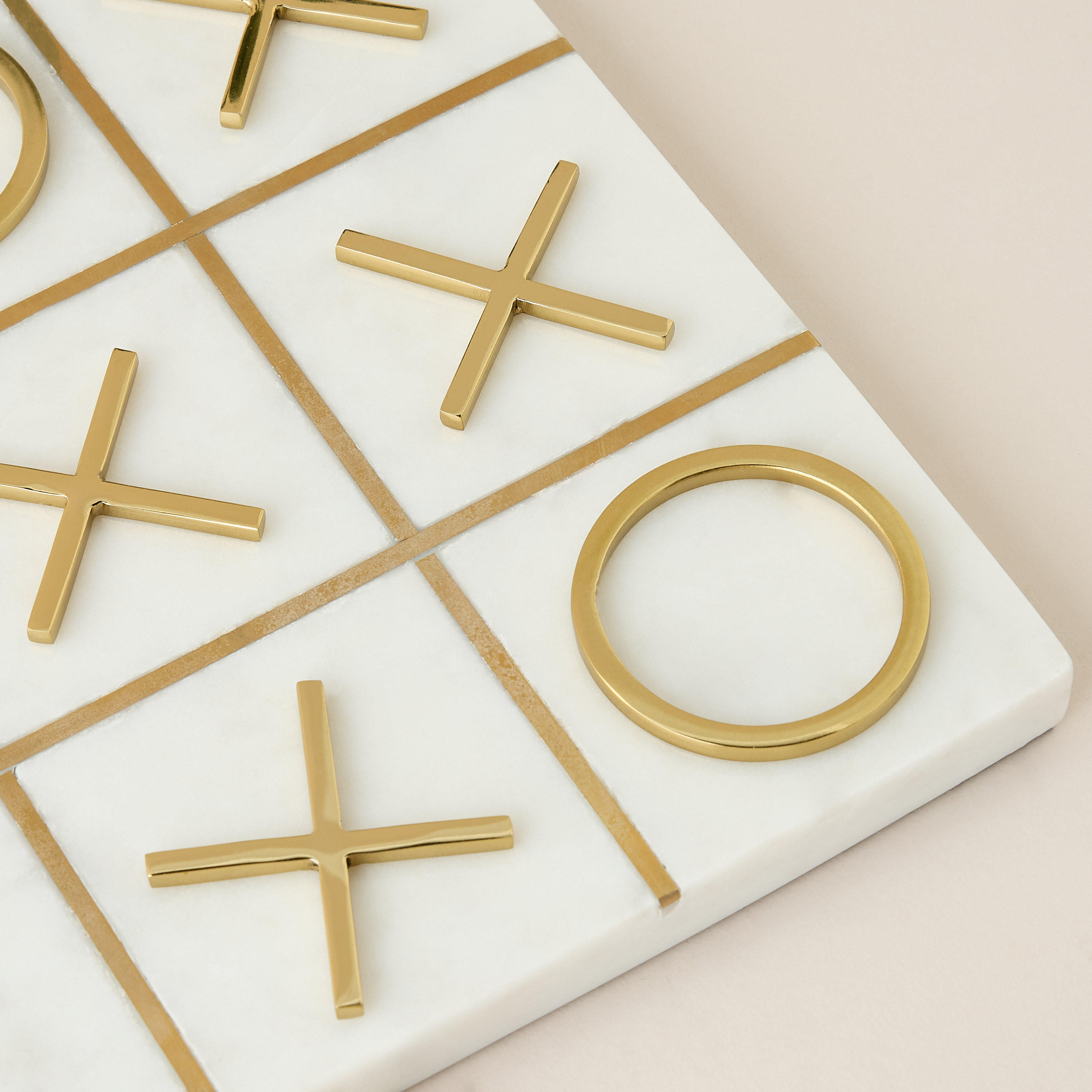 Gia Como Marble Tic Tac Toe Decorative Showpiece-household-decor-decorativeobjectsandsculptures-image-3