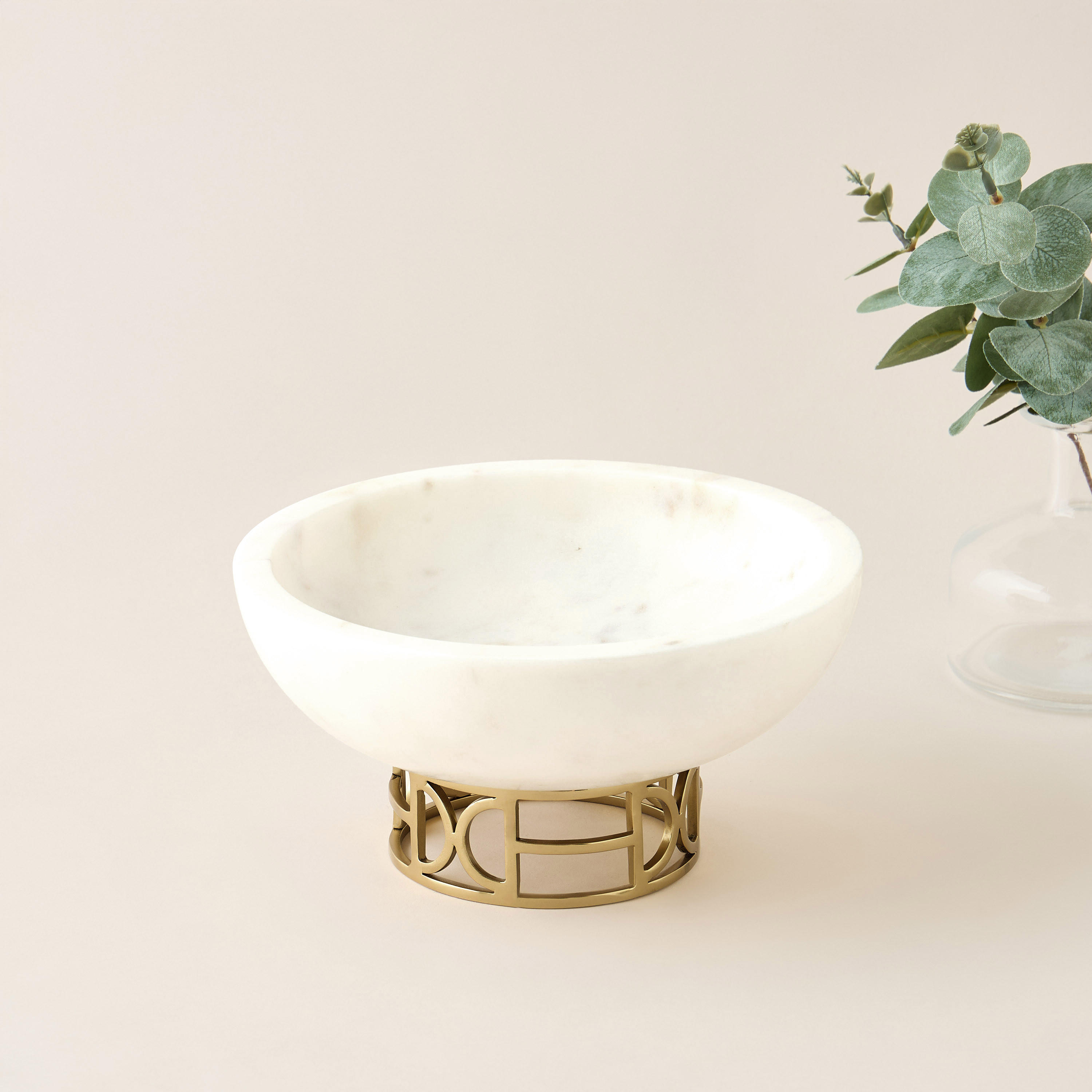 Gia Como Marble Decorative Bowl - 20x20 cms-household-decor-vasesandbowls-image-2