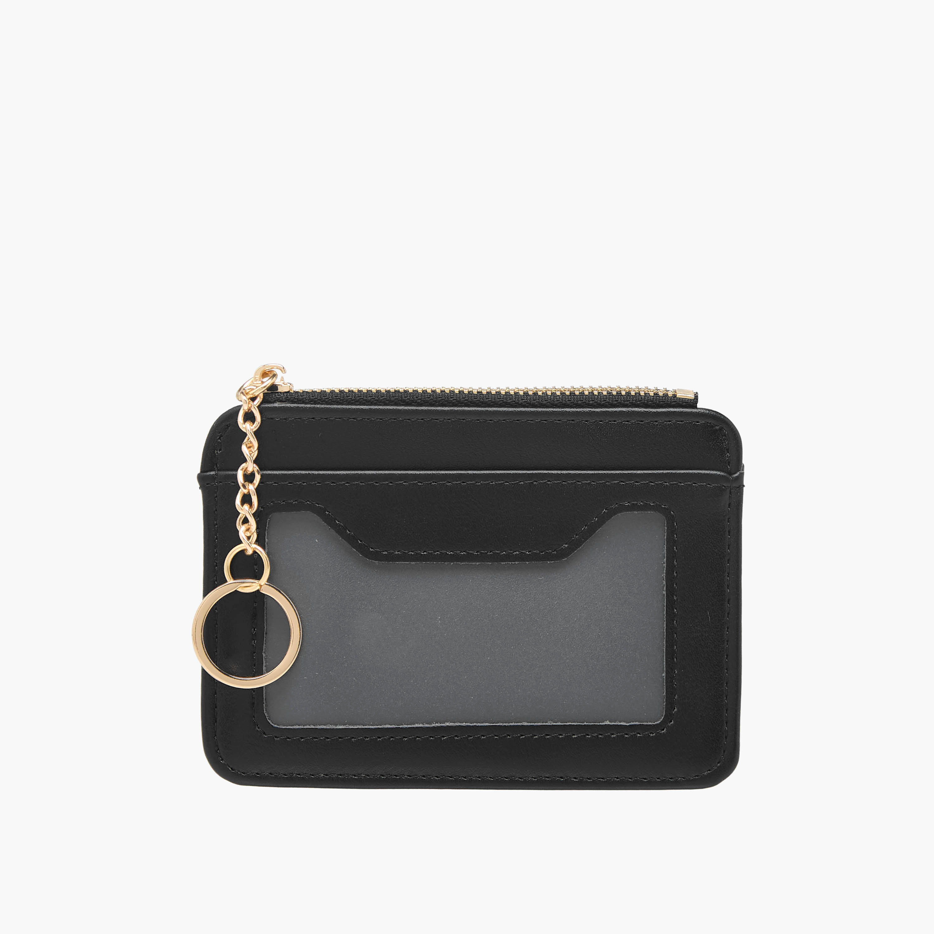 Sasha Solid Card Holder with Keyring-women-bagsandwallets-wallets-image-1