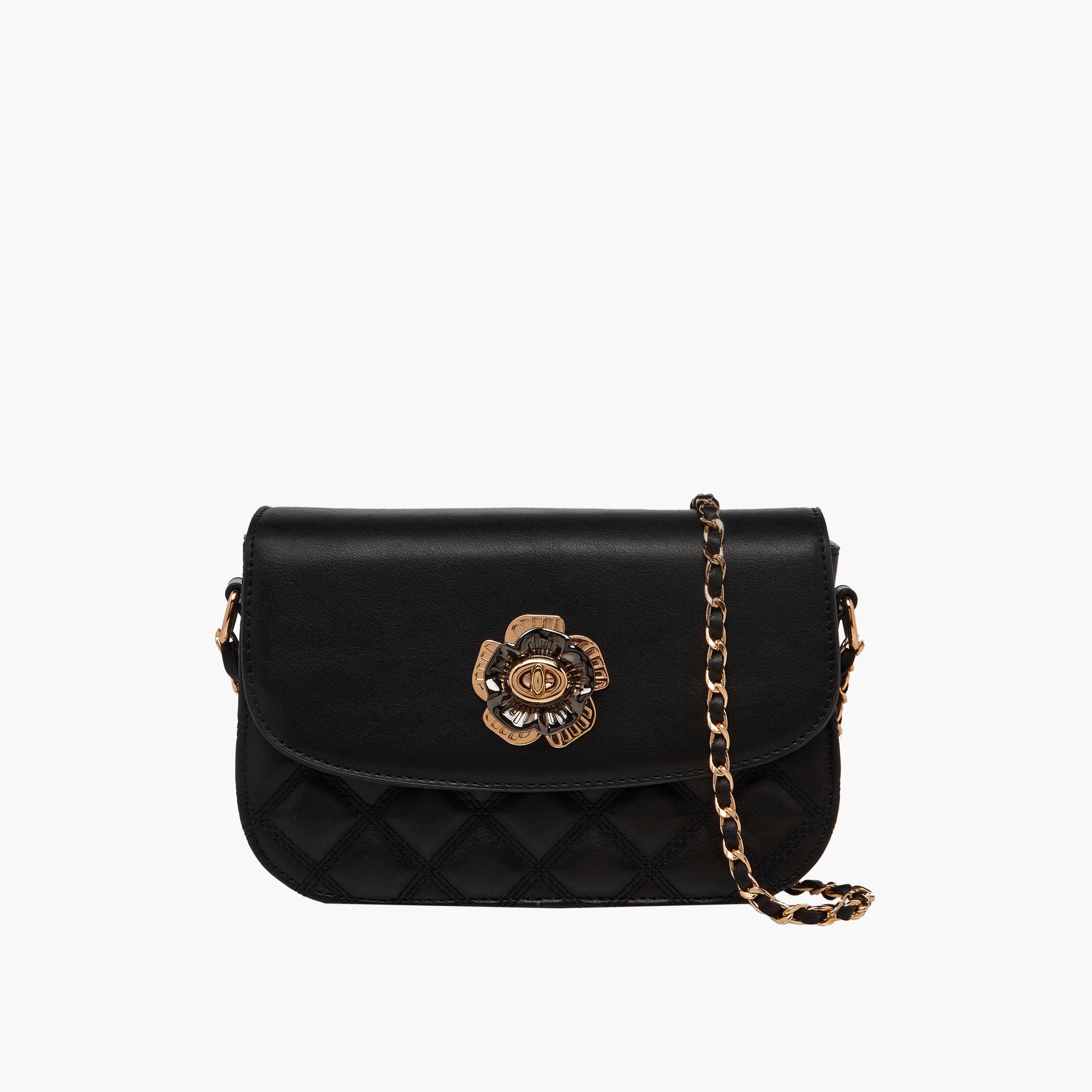 شنطة كروس بودي مبطنة بتفاصيل زهور من ساشا-women-bagsandwallets-handbags-image-1