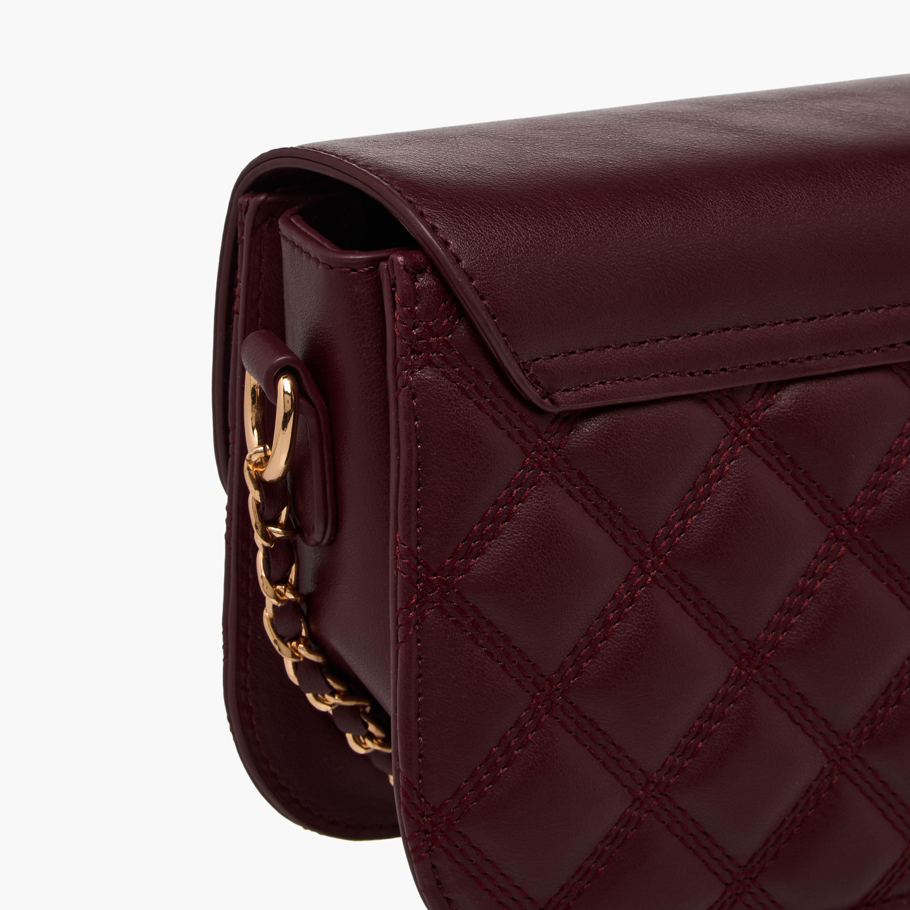 شنطة كروس بودي مبطنة بزينة معدنية وحزام سلسلة آر إس إف من ساشا-women-bagsandwallets-handbags-image-6