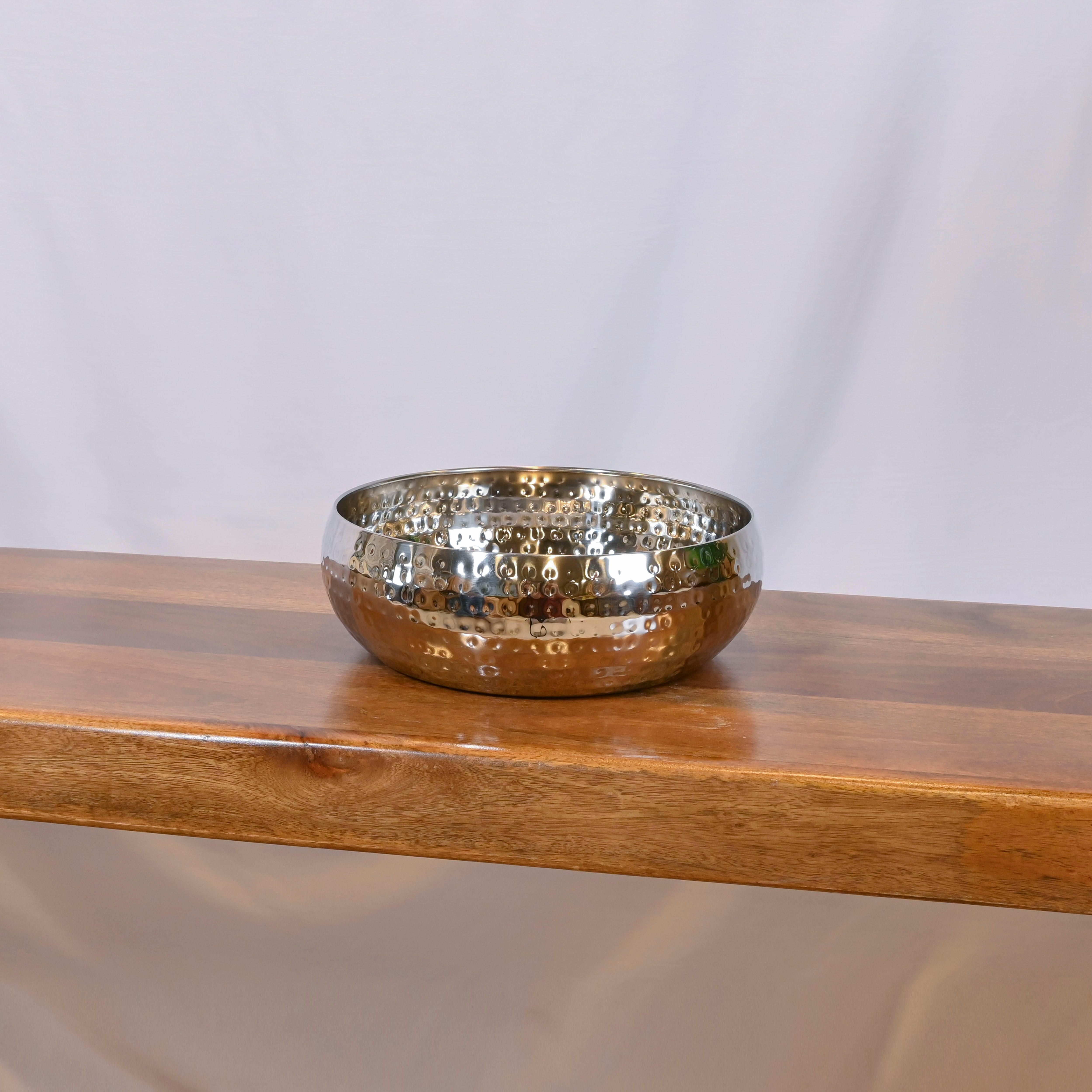 Crafted by Lifestyle Aluminium Decorative Bowl - 28 cms-household-dining-dinnerware-bowls-image-1
