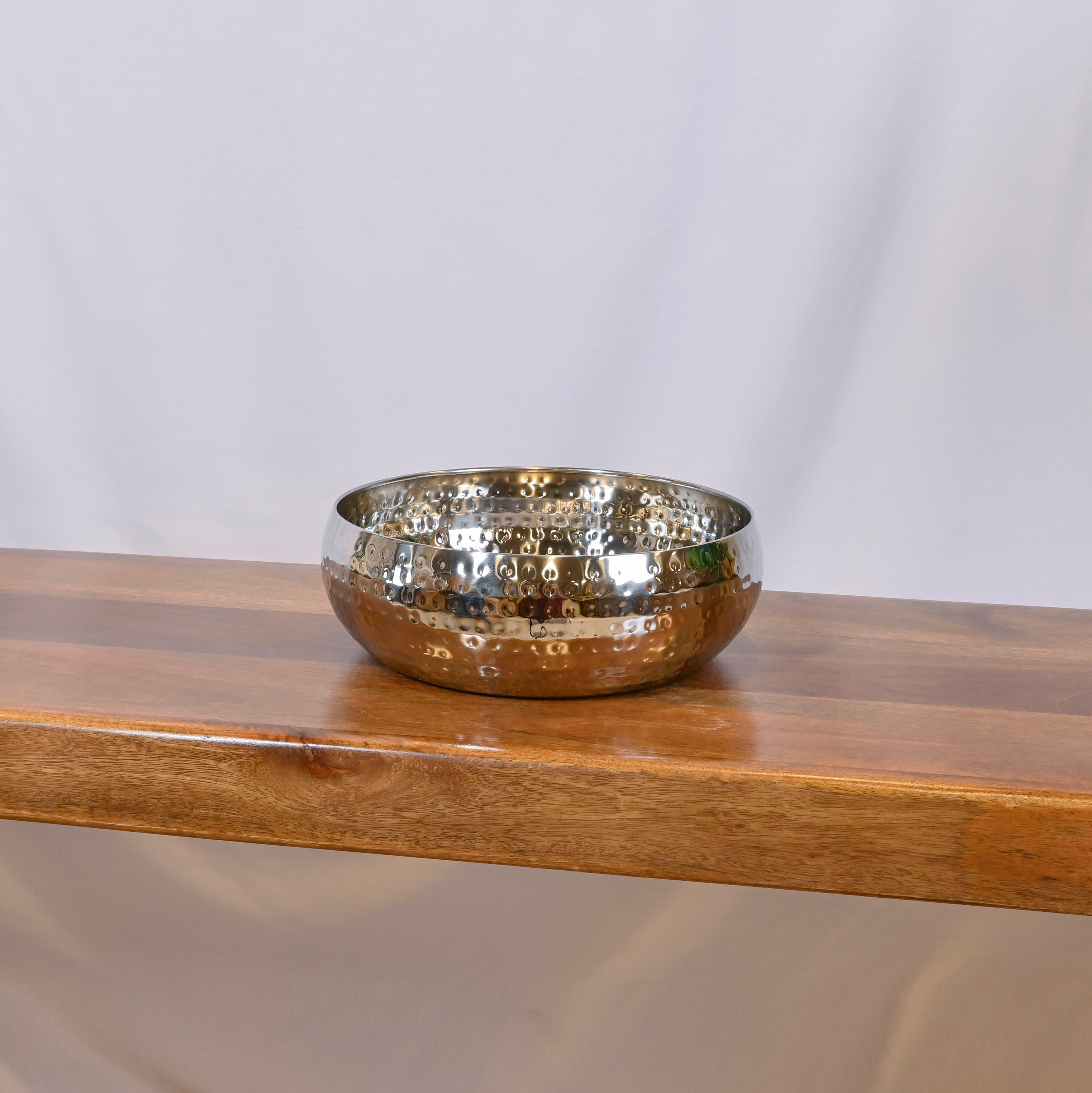 Crafted by Lifestyle Aluminium Decorative Bowl - 28 cms-household-dining-dinnerware-bowls-image-1