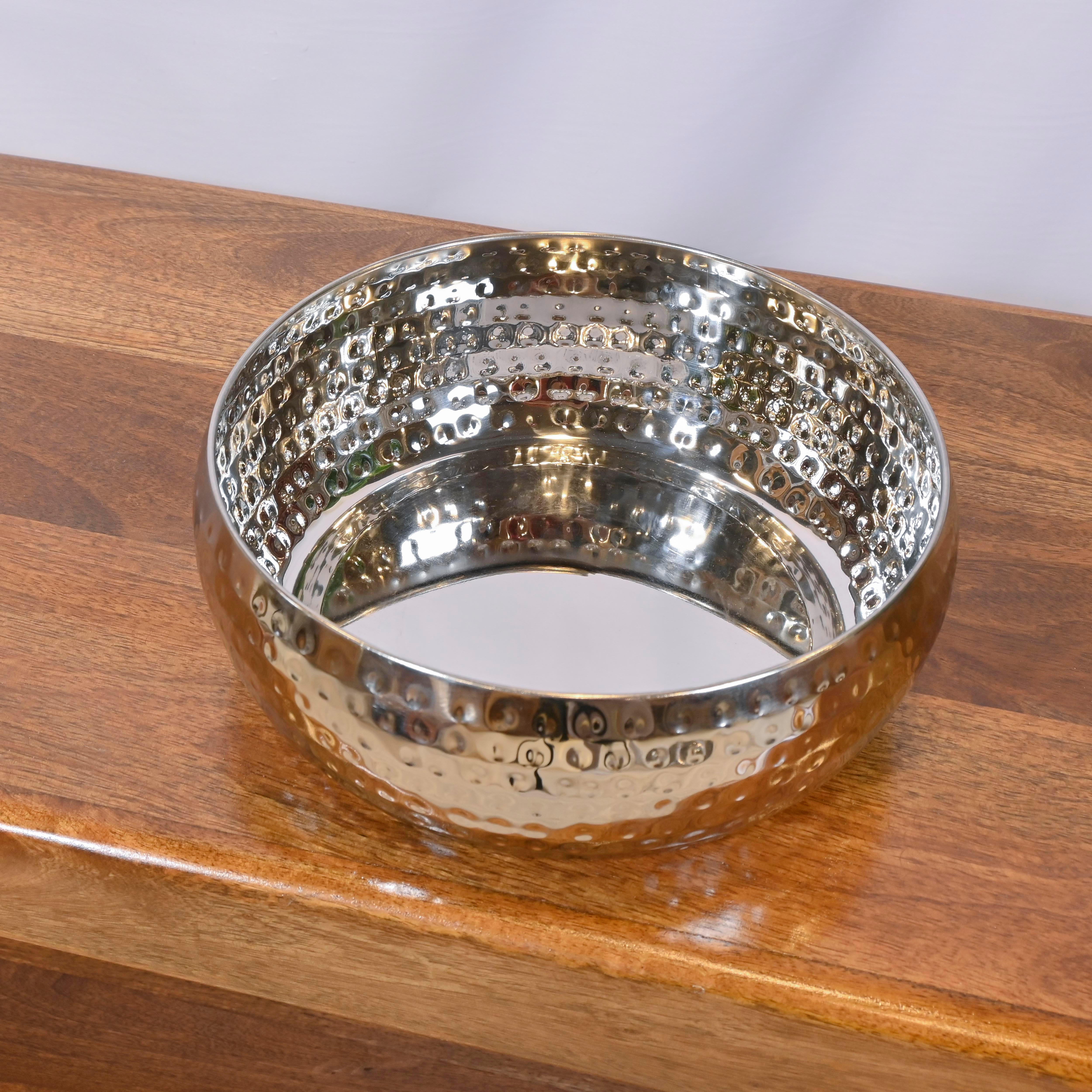 Crafted by Lifestyle Aluminium Decorative Bowl - 25 cms-household-dining-dinnerware-bowls-image-2